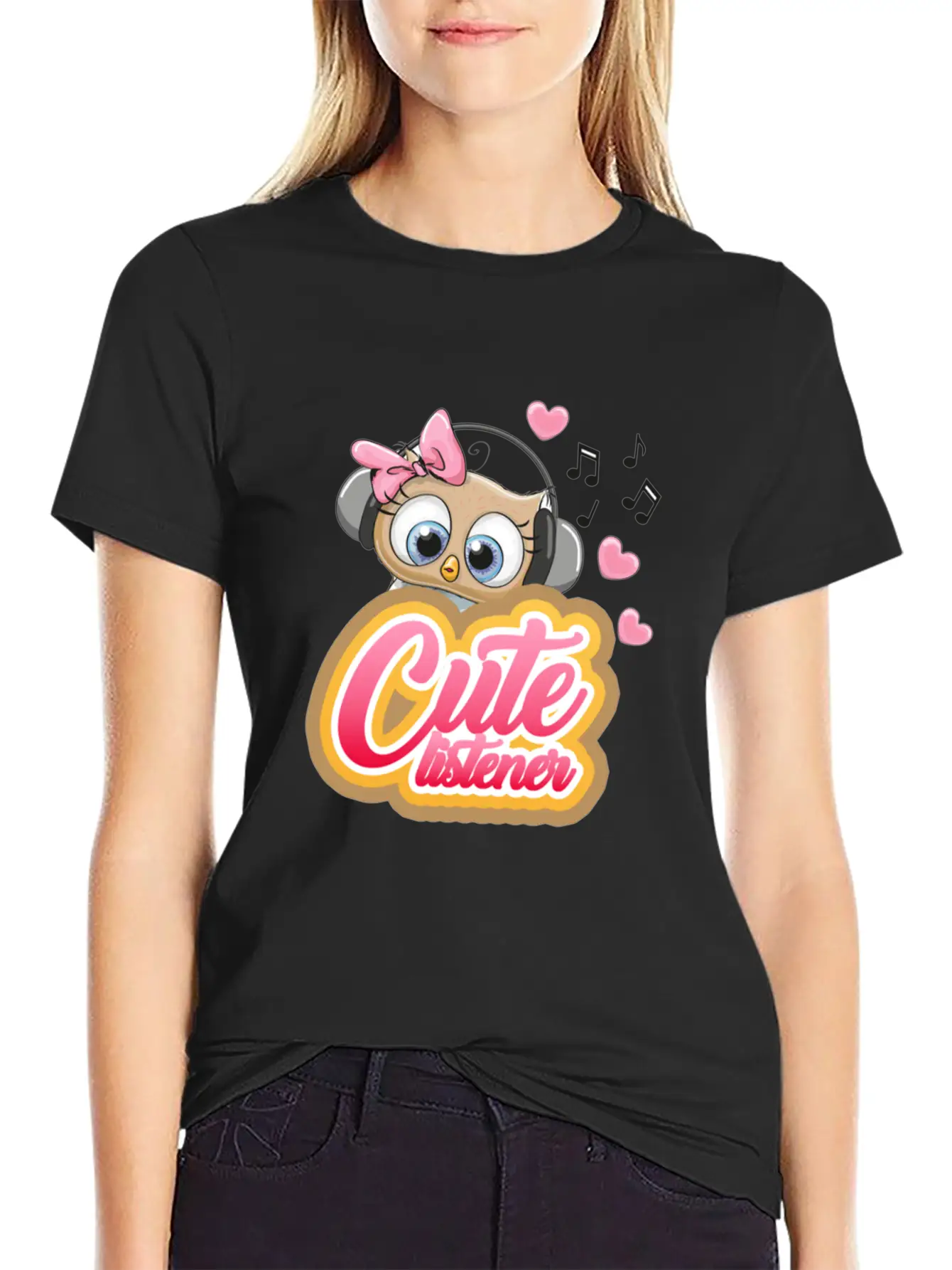 Cute Listener Stylish Everyday T-Shirt – Unisex Basic Cotton Tee