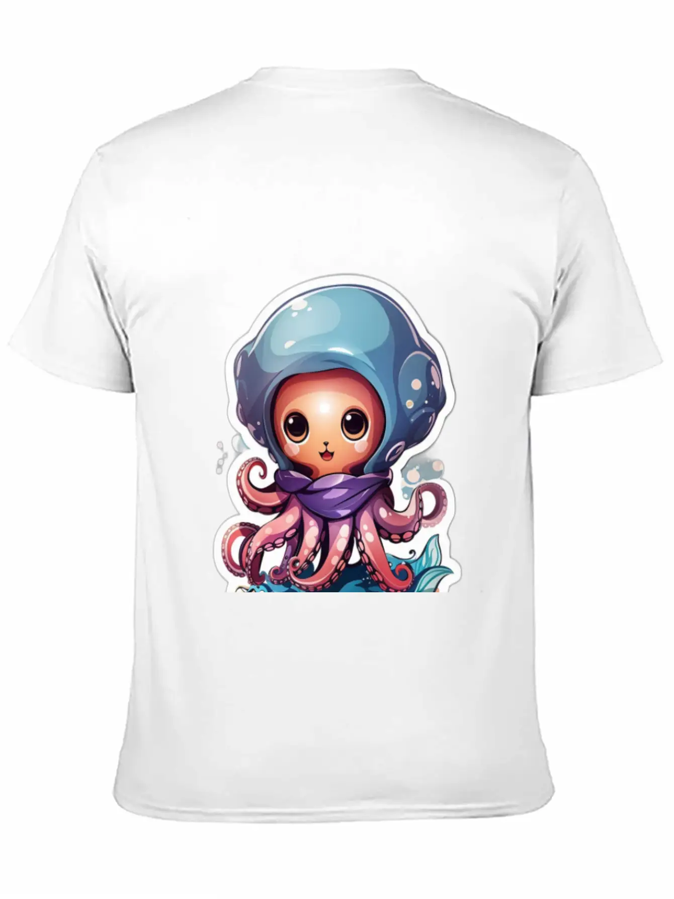 Cute Octopus Stylish Everyday T-Shirt – Unisex Basic Cotton Tee