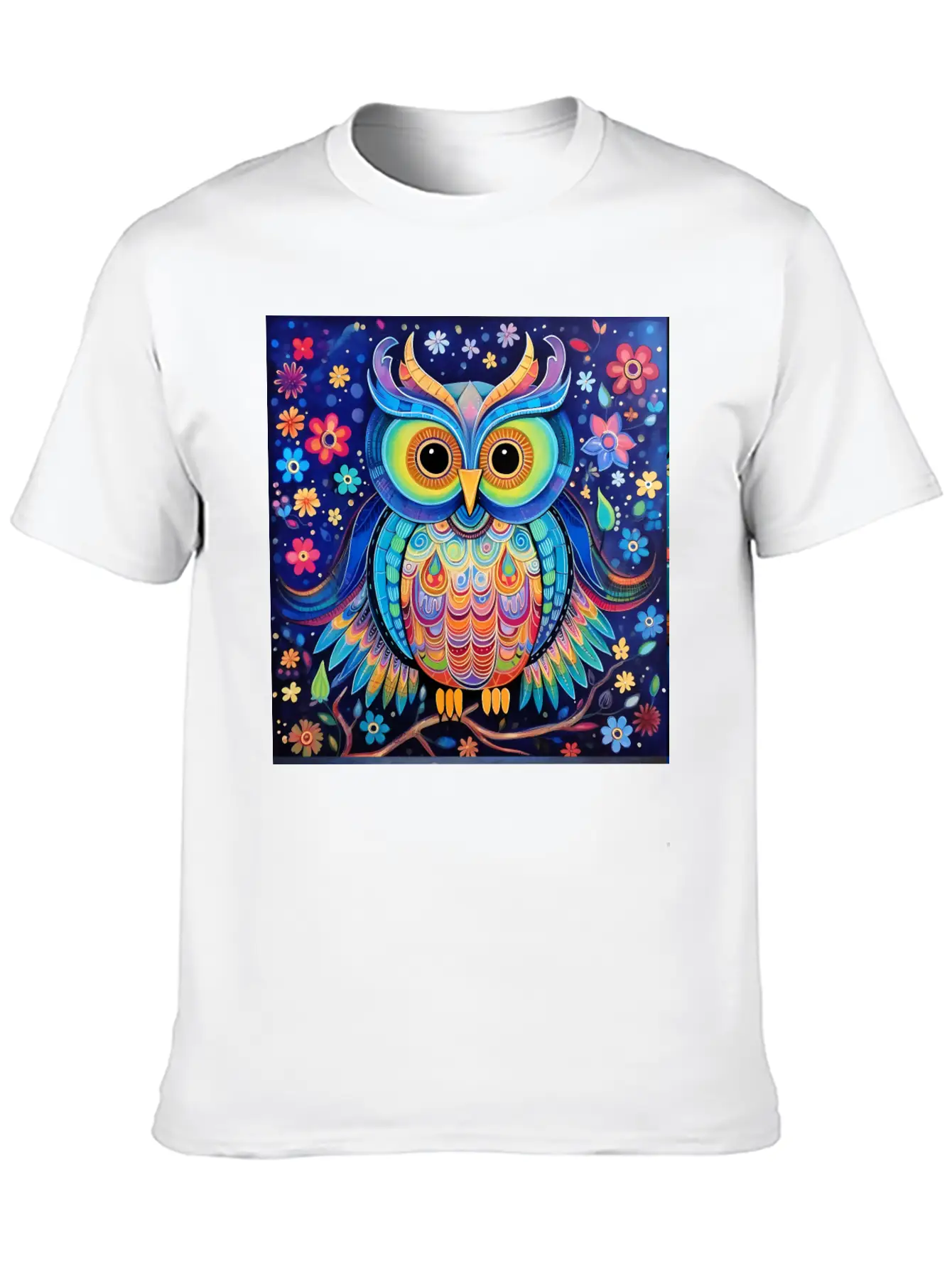 Cute Owl Pop Art Stylish Everyday T-Shirt – Unisex Basic Cotton Tee