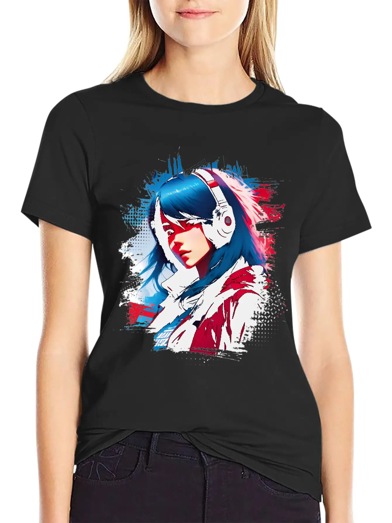 CyberPunk Anime Stylish Everyday T-Shirt – Unisex Basic Cotton Tee