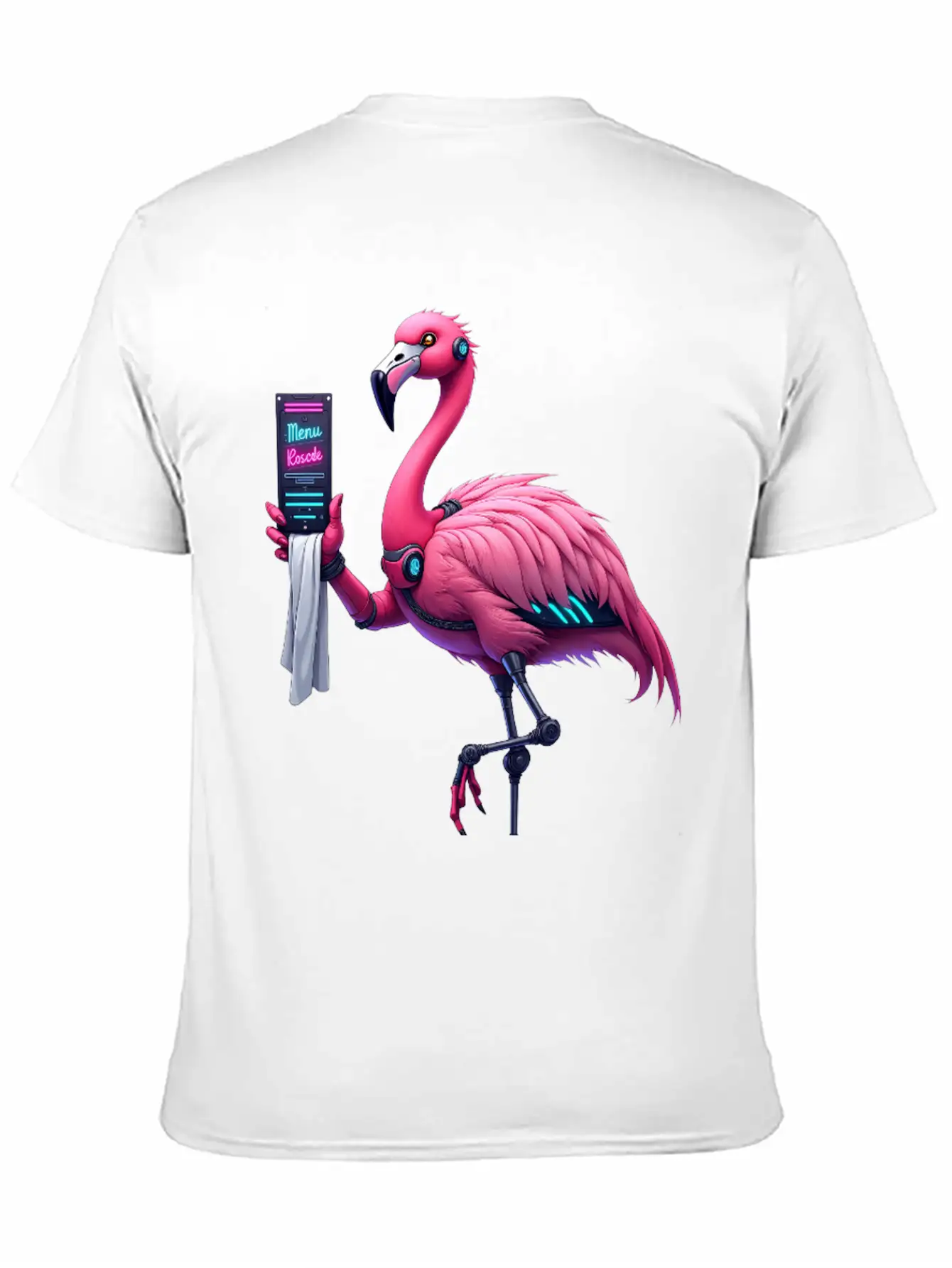 Cyberpunk Inspired Flamingo Stylish Everyday T-Shirt – Unisex Basic Cotton Tee