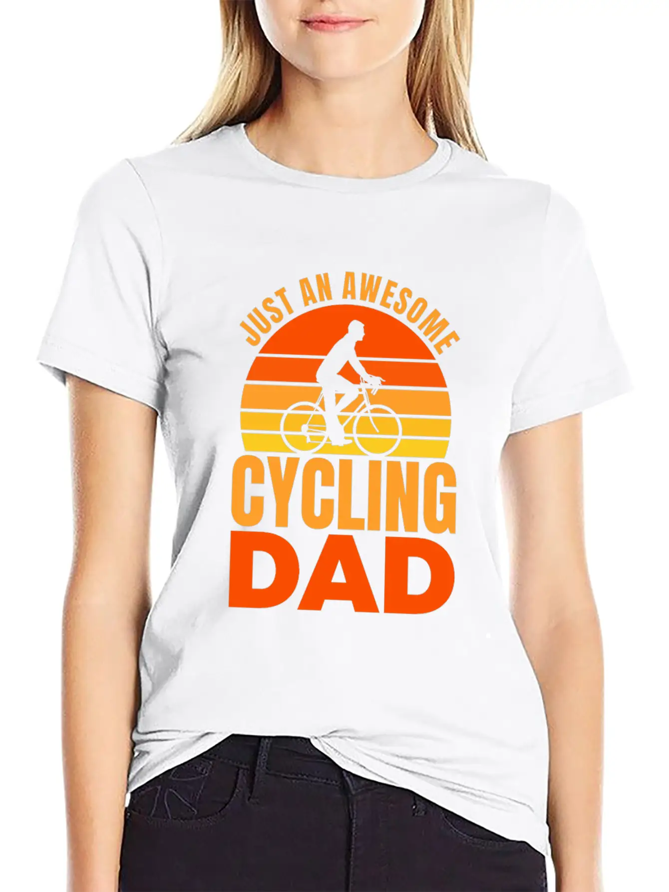 Cycling Dad Breathable Graphic T-Shirt – Perfect For Casual Days