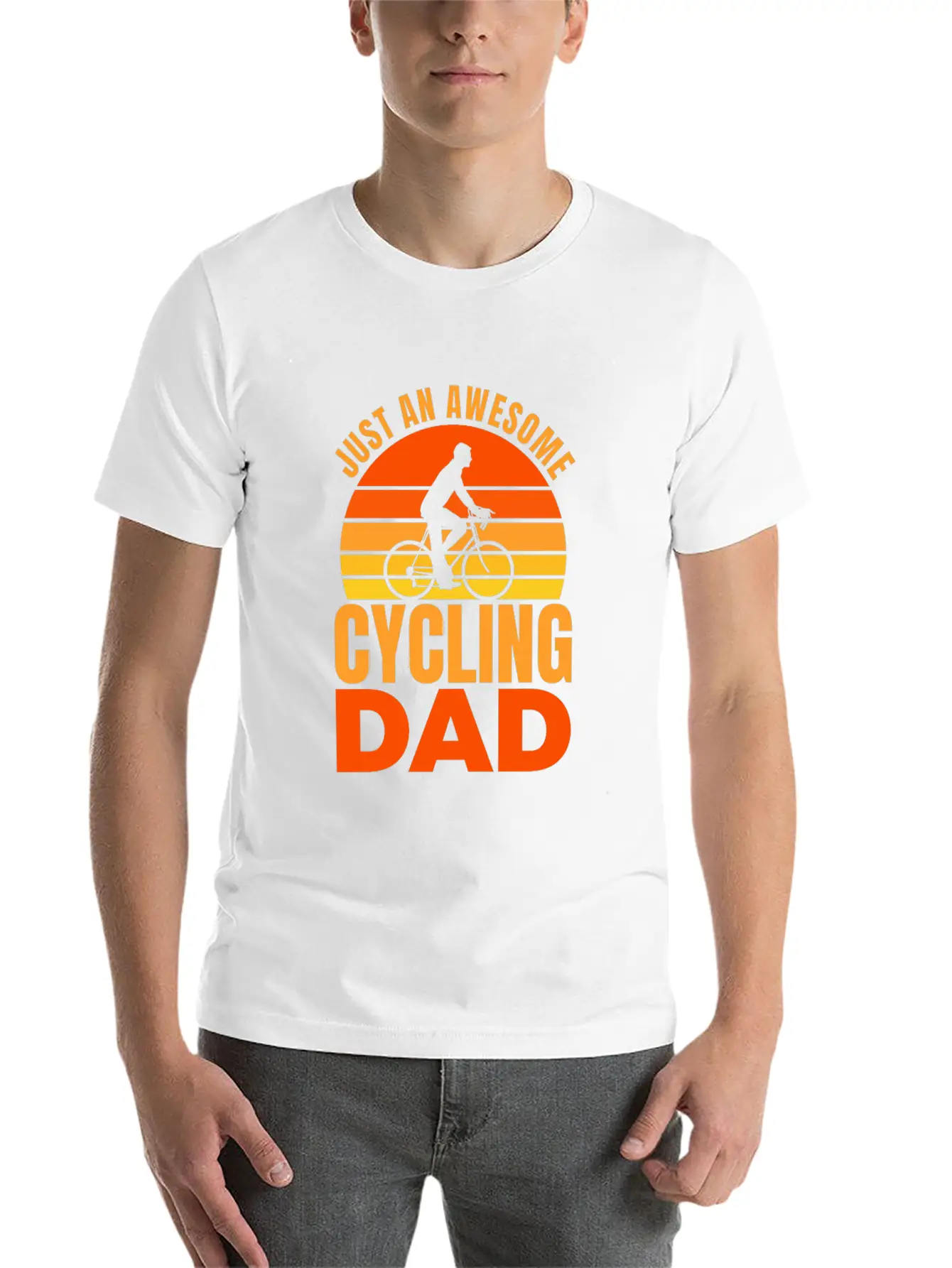 Cycling Dad Breathable Graphic T-Shirt – Perfect For Casual Days