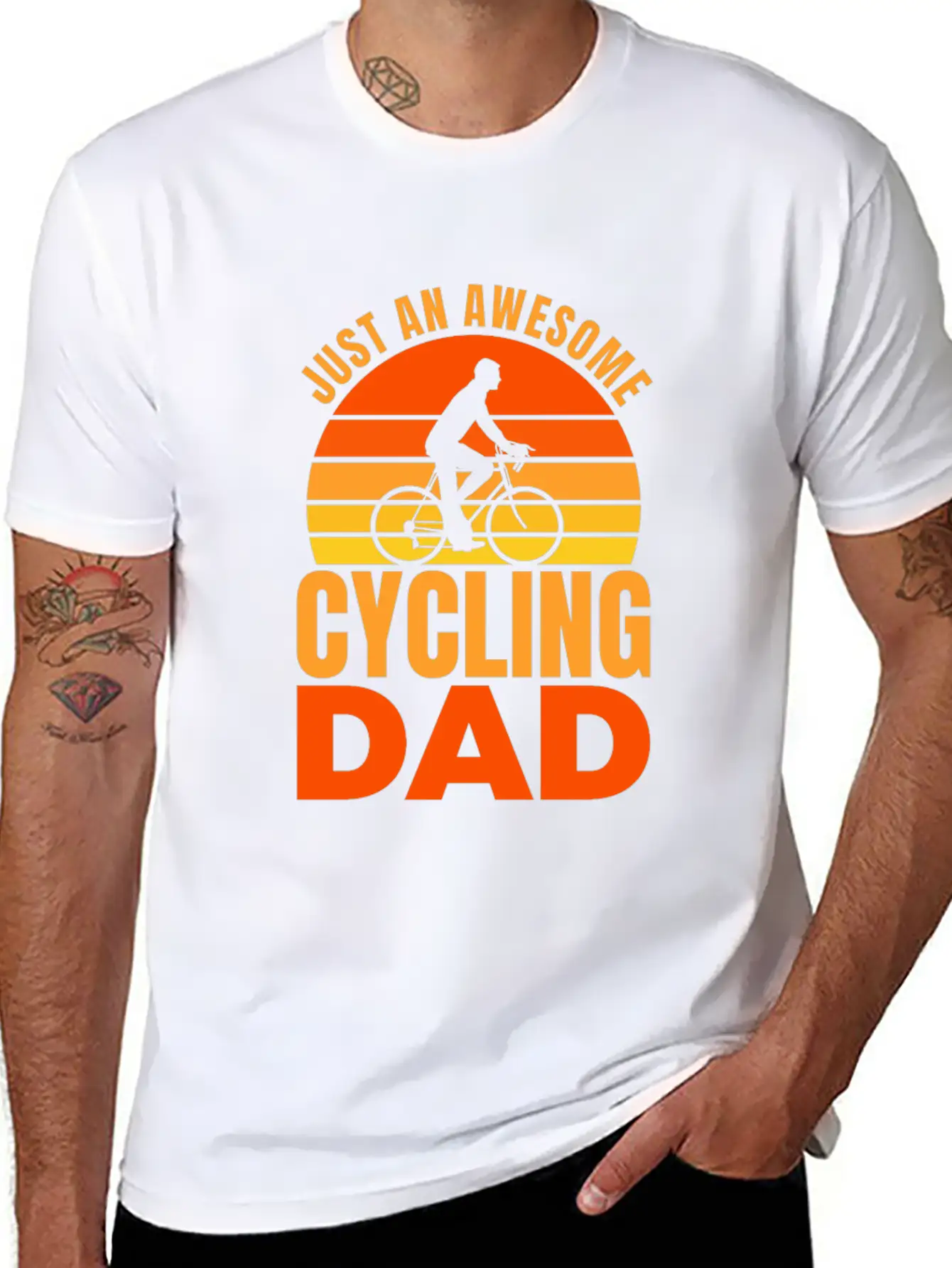 Cycling Dad Breathable Graphic T-Shirt – Perfect For Casual Days