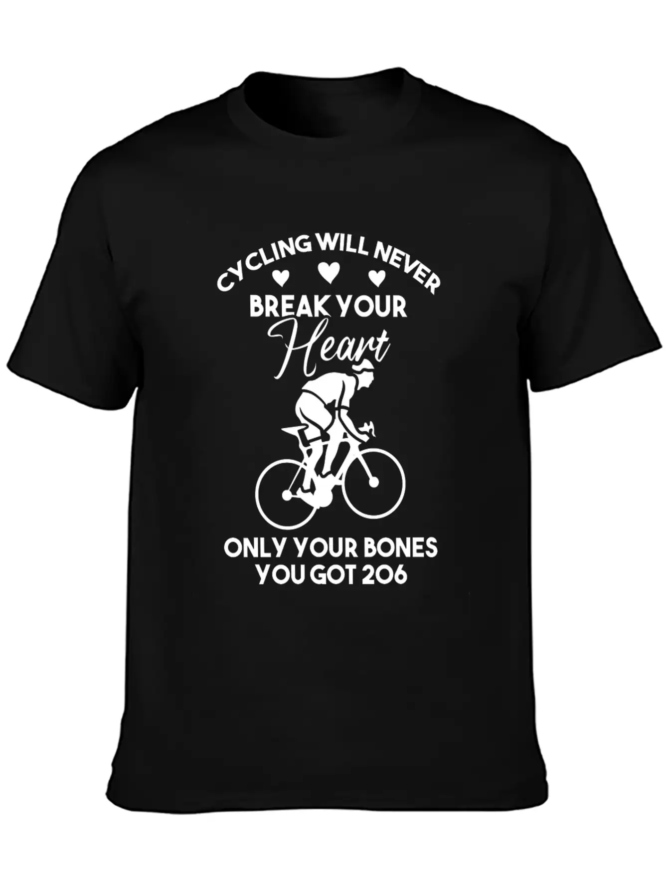 Cycling Is Heart Stylish Everyday T-Shirt – Unisex Basic Cotton Tee