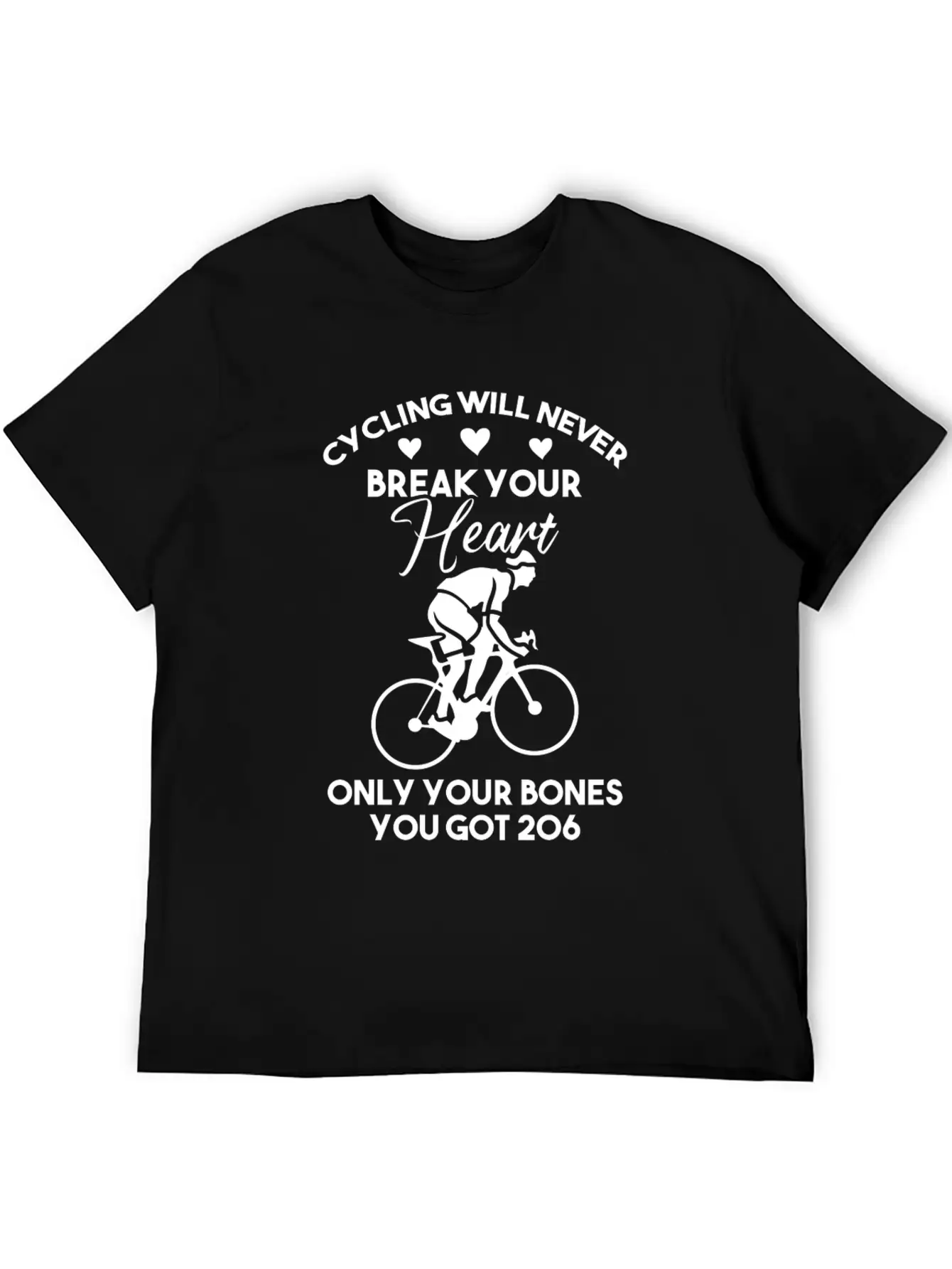 Cycling Is Heart Stylish Everyday T-Shirt – Unisex Basic Cotton Tee