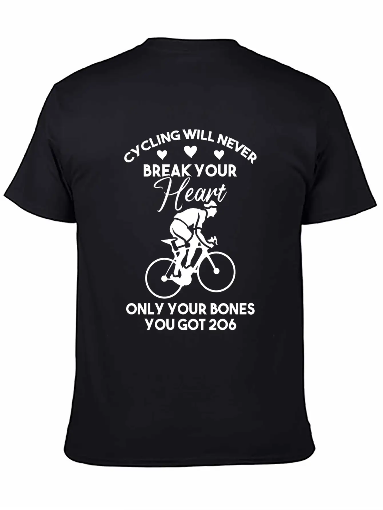 Cycling Is Heart Stylish Everyday T-Shirt – Unisex Basic Cotton Tee