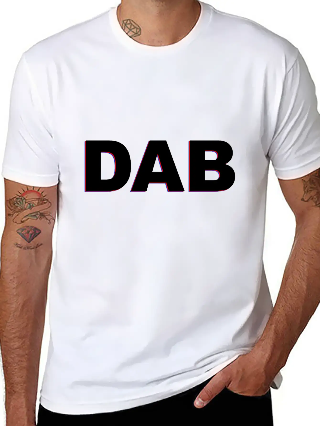DAB DESIGN MODERN POPCULTURE Stylish Everyday T-Shirt – Unisex Basic Cotton Tee
