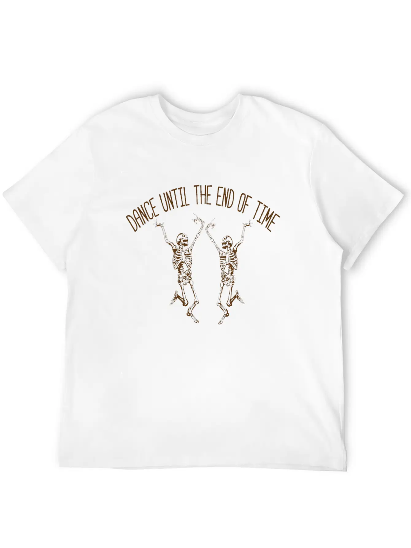 Dance Till The End Of Time Dancer Skeleton Dead Basic Graphic T-Shirt – Daily Comfort In Soft Cotton