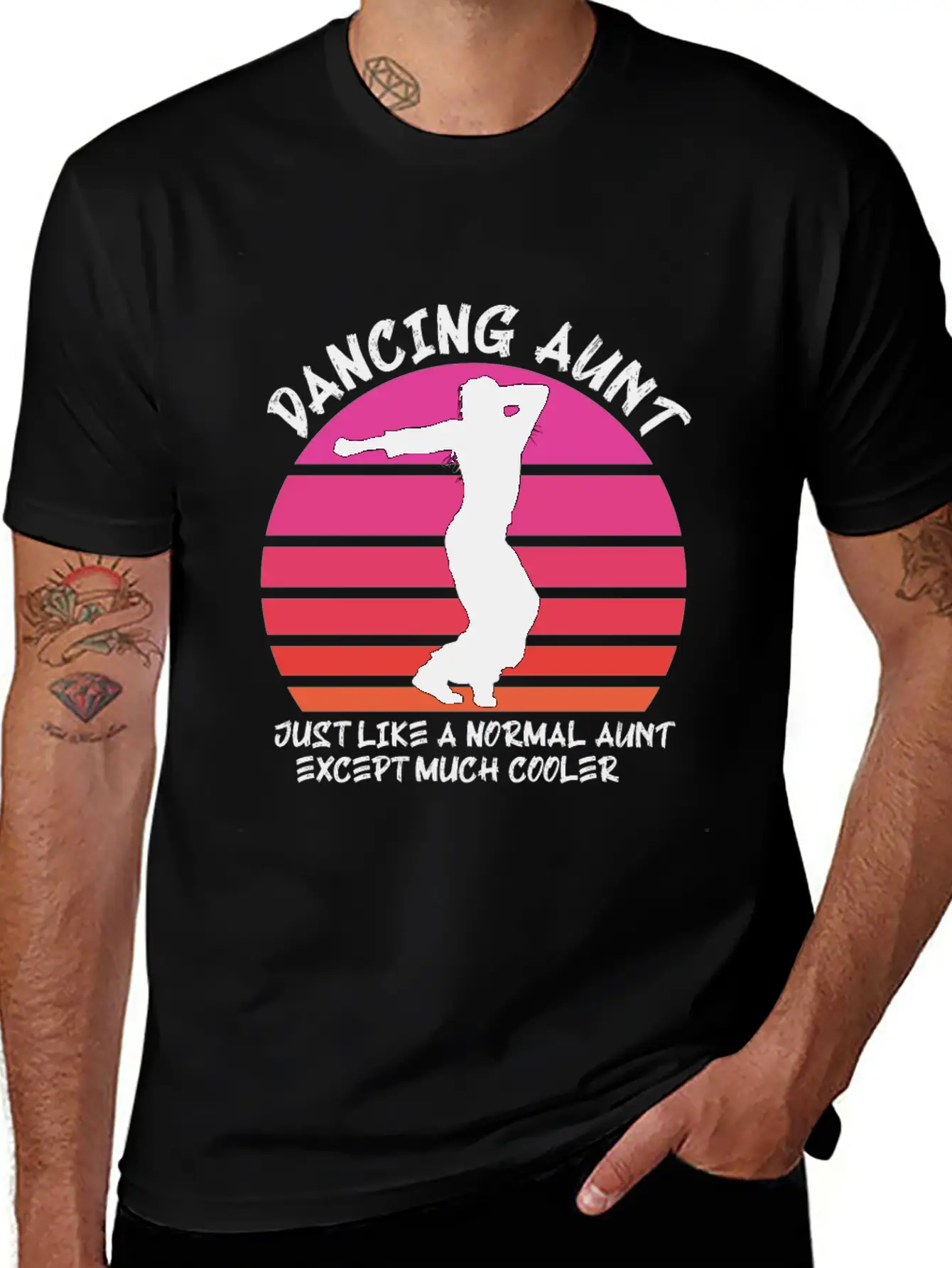 Dancing Aunt Basic Graphic T-Shirt – Daily Comfort In Soft Cotton