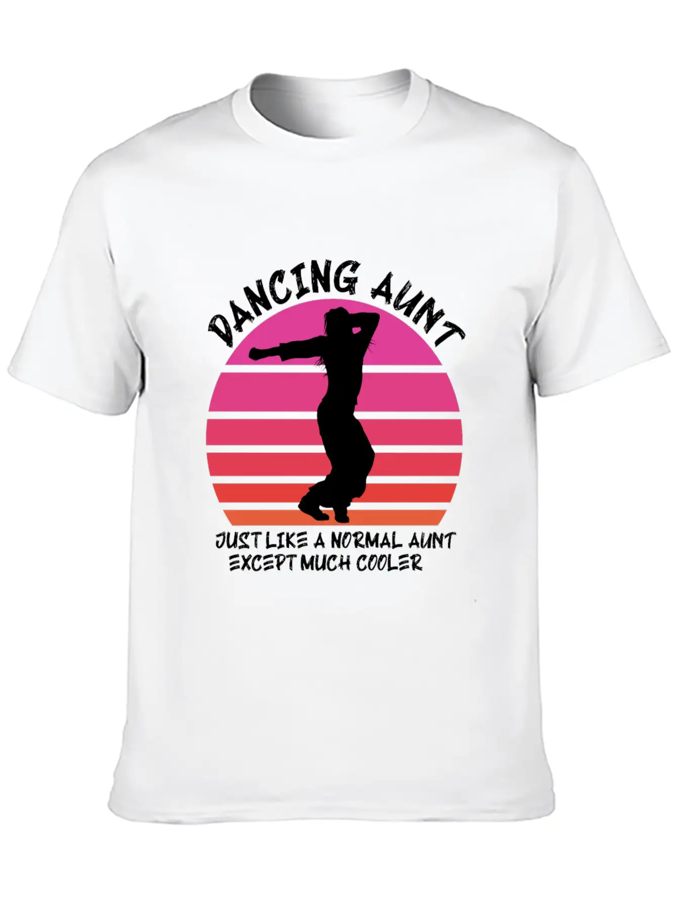 Dancing Aunt Basic Graphic T-Shirt – Daily Comfort In Soft Cotton