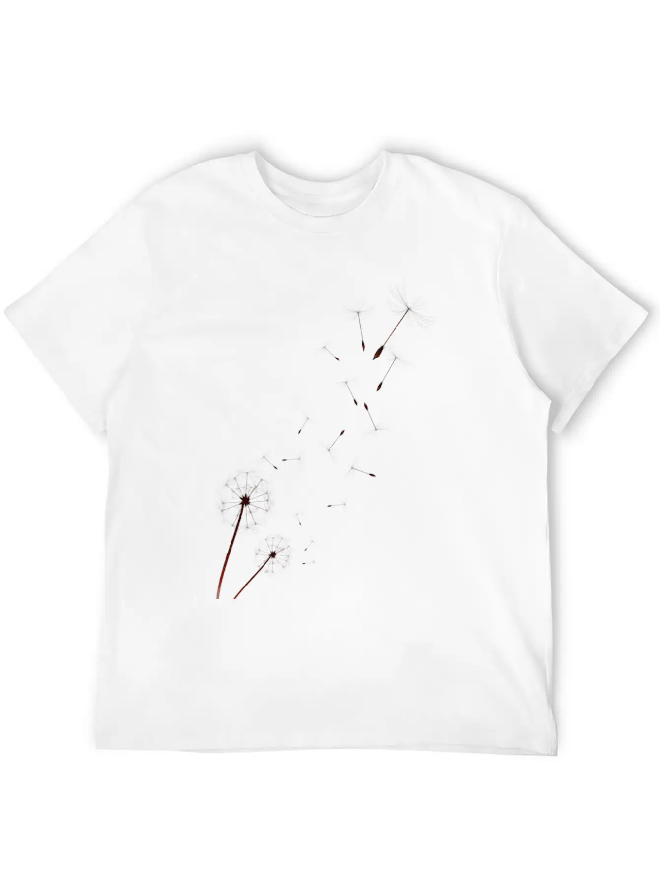 Dandelion On Baby Blue Basic Graphic T-Shirt – Daily Comfort In Soft Cotton