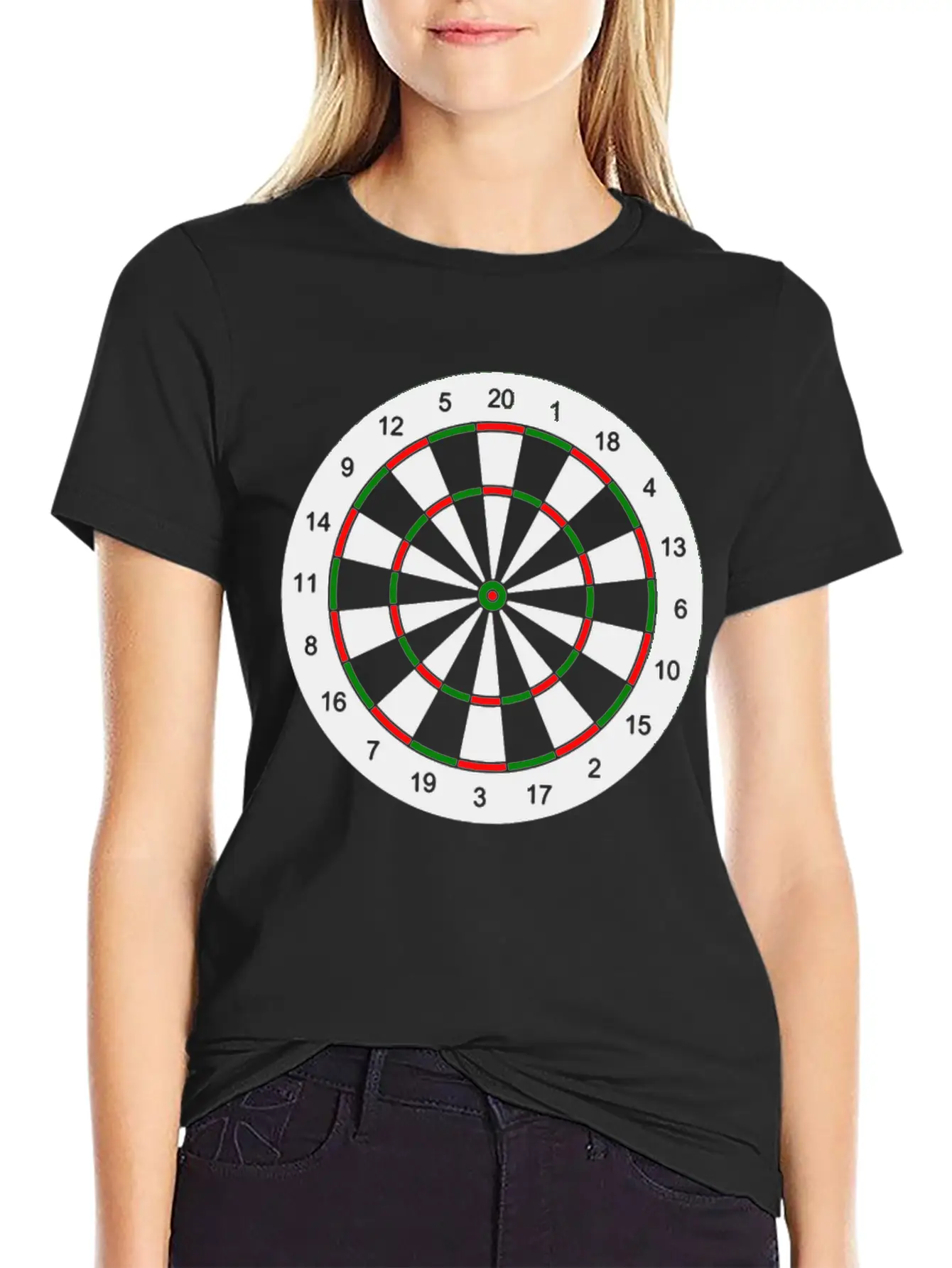 Dart Board Target Score Funny Breathable Graphic T-Shirt – Perfect For Casual Days