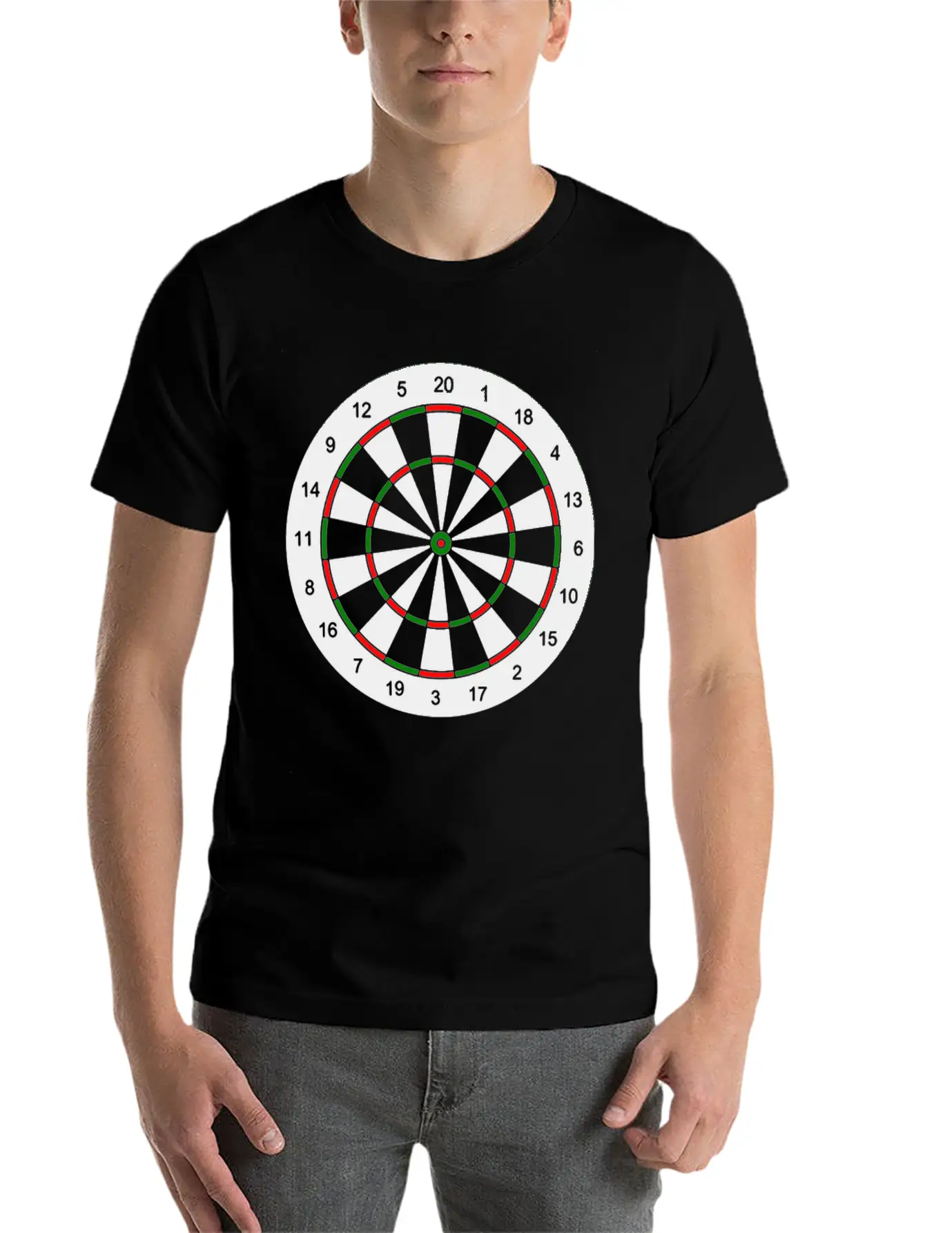 Dart Board Target Score Funny Breathable Graphic T-Shirt – Perfect For Casual Days