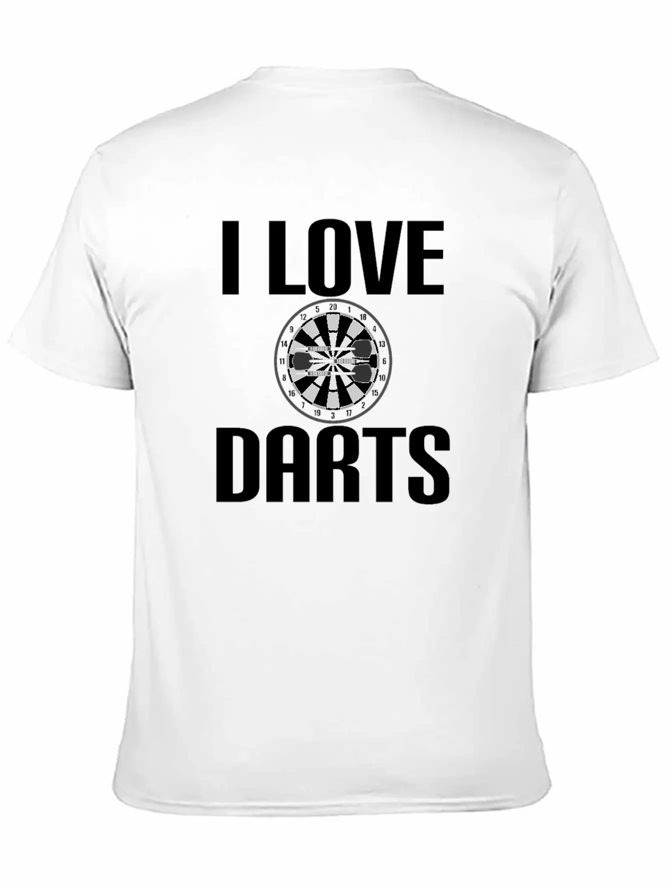 Darts - I Love Darts Stylish Everyday T-Shirt – Unisex Basic Cotton Tee