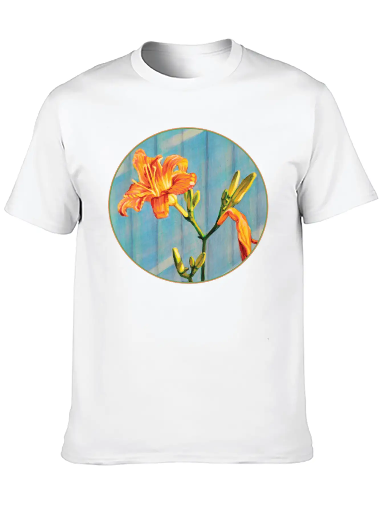 Day Lily Cycle Casual Graphic T-Shirt – Simple And Comfortable Daily Wear