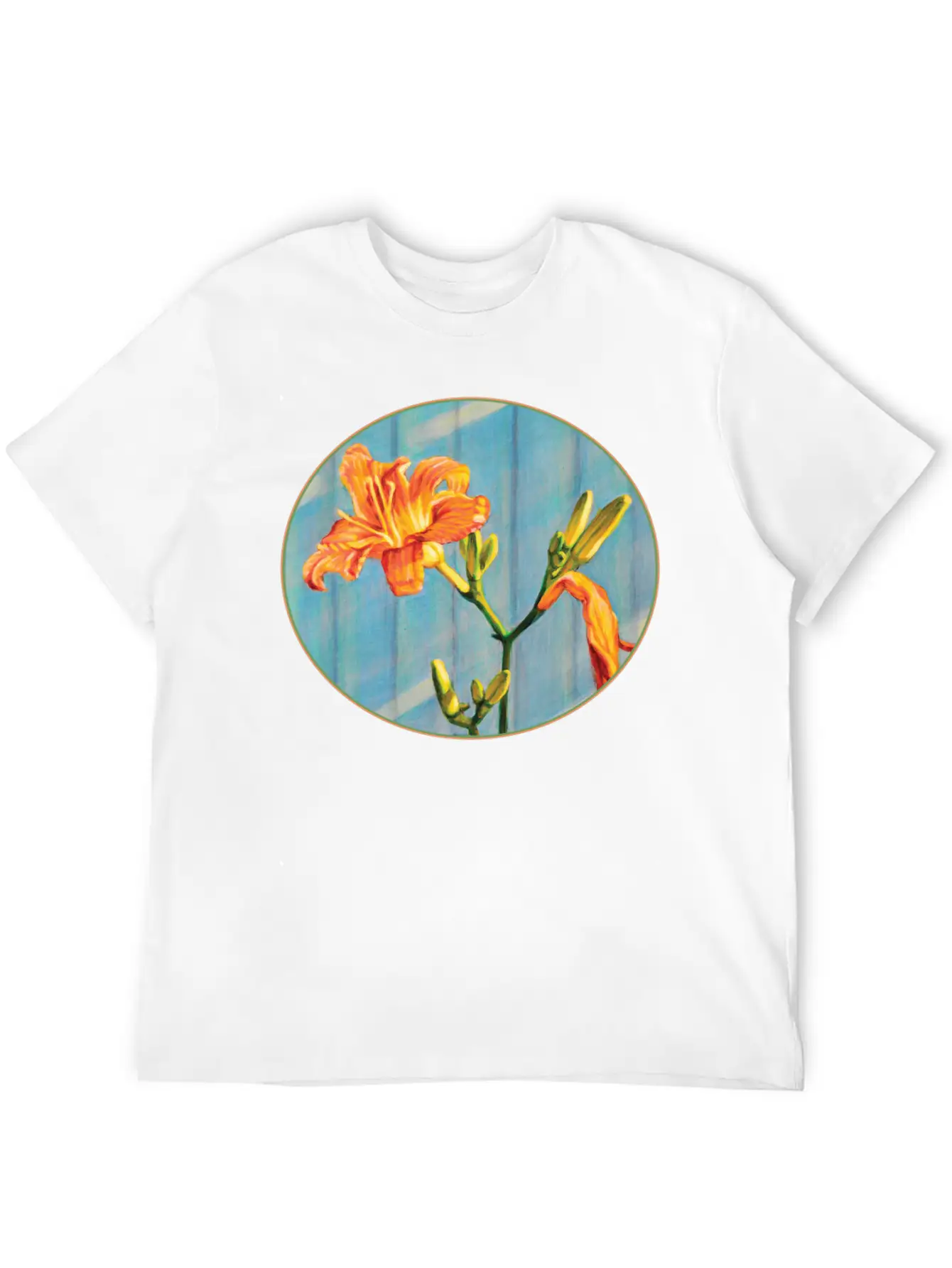 Day Lily Cycle Casual Graphic T-Shirt – Simple And Comfortable Daily Wear
