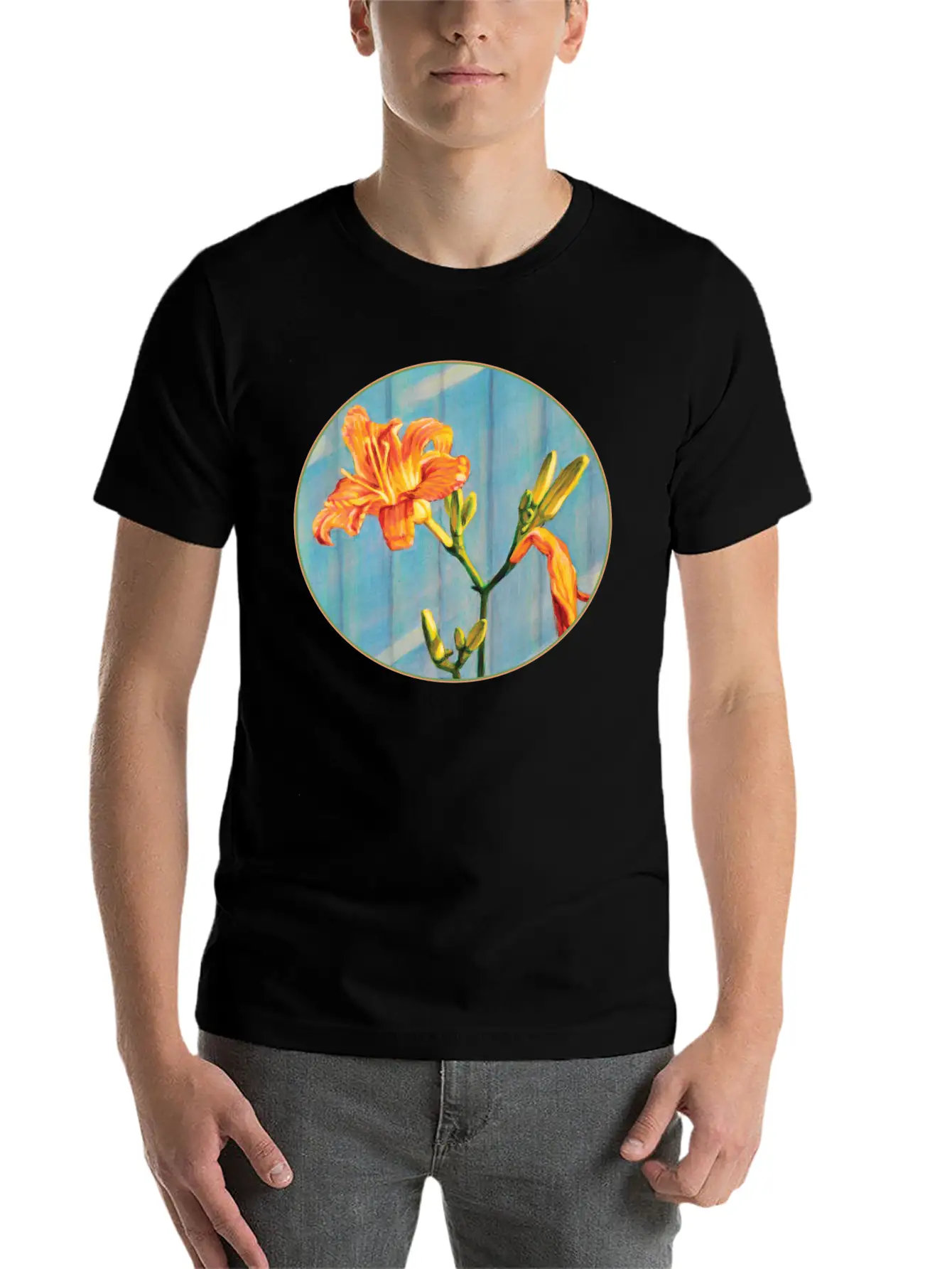 Day Lily Cycle Casual Graphic T-Shirt – Simple And Comfortable Daily Wear
