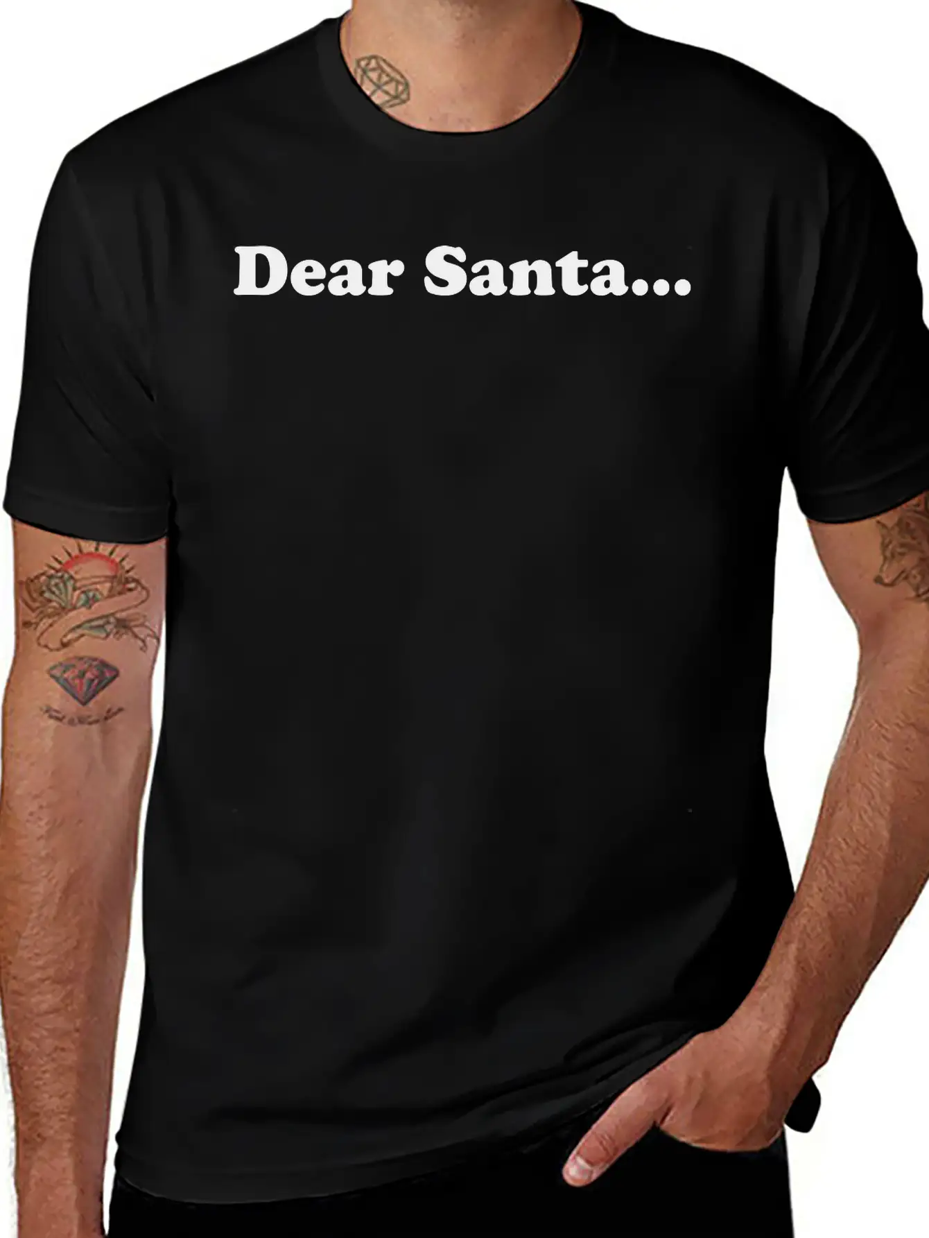 Dear Santa Merry X-mas Giftidea Winter Basic Graphic T-Shirt – Daily Comfort In Soft Cotton