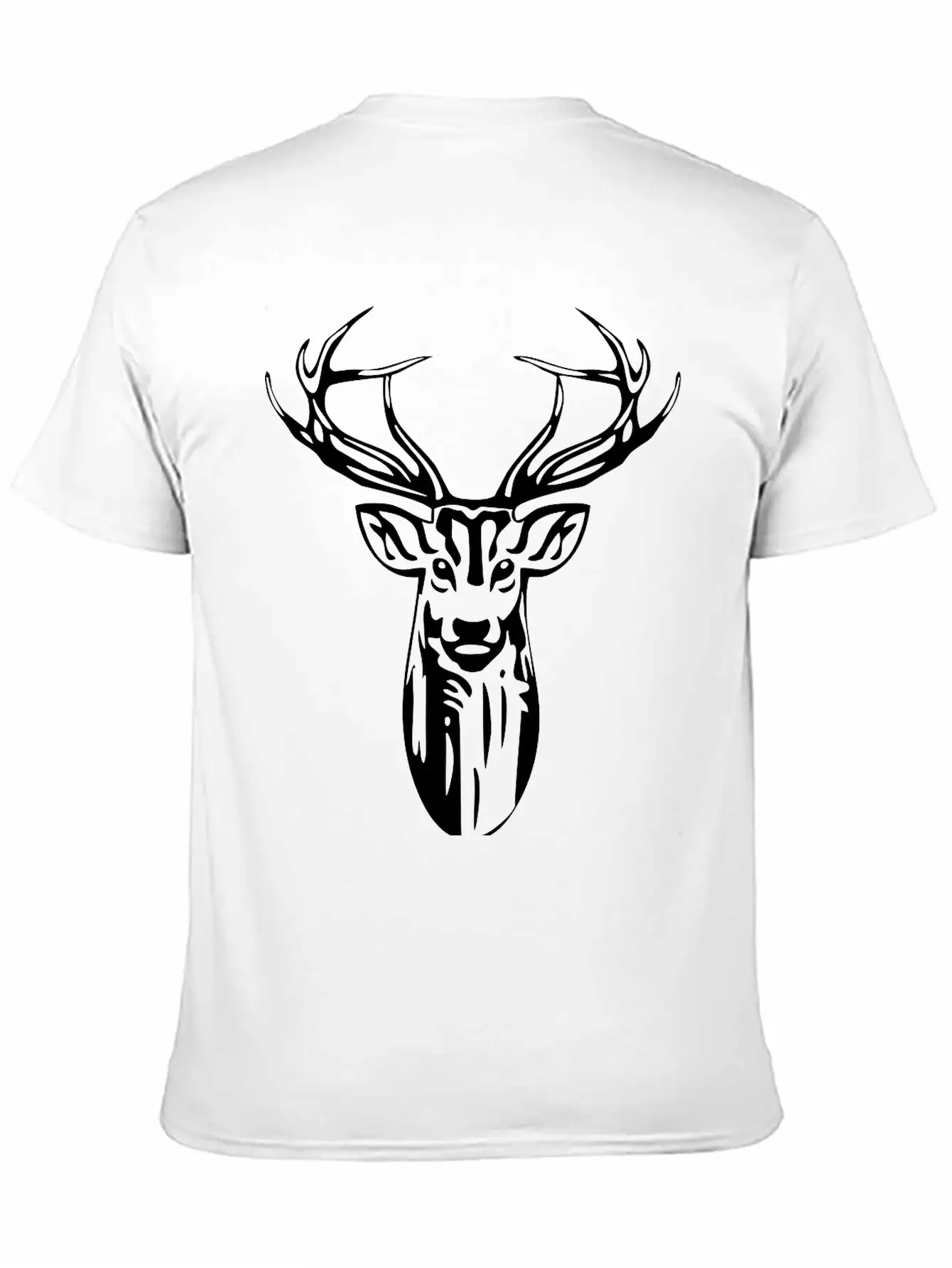 Deer Head Stylish Everyday T-Shirt – Unisex Basic Cotton Tee