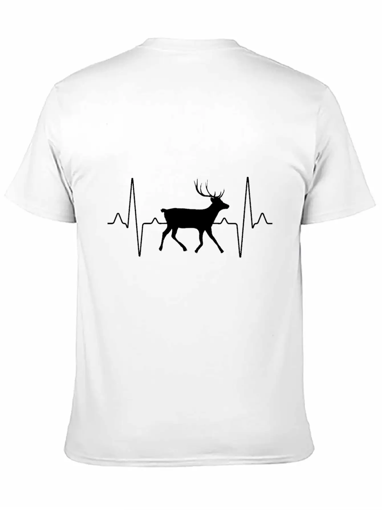Deer Heartbeat Classic Cotton Tee – Unisex Comfort For Any Season