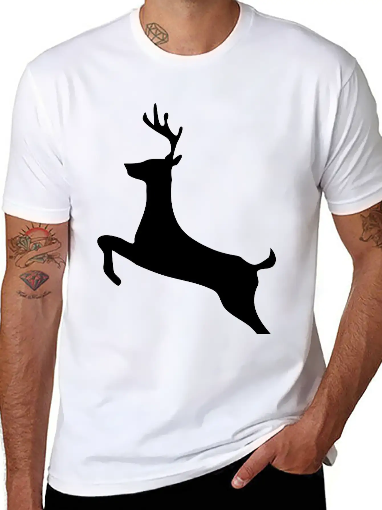Deer Stylish Everyday T-Shirt – Unisex Basic Cotton Tee