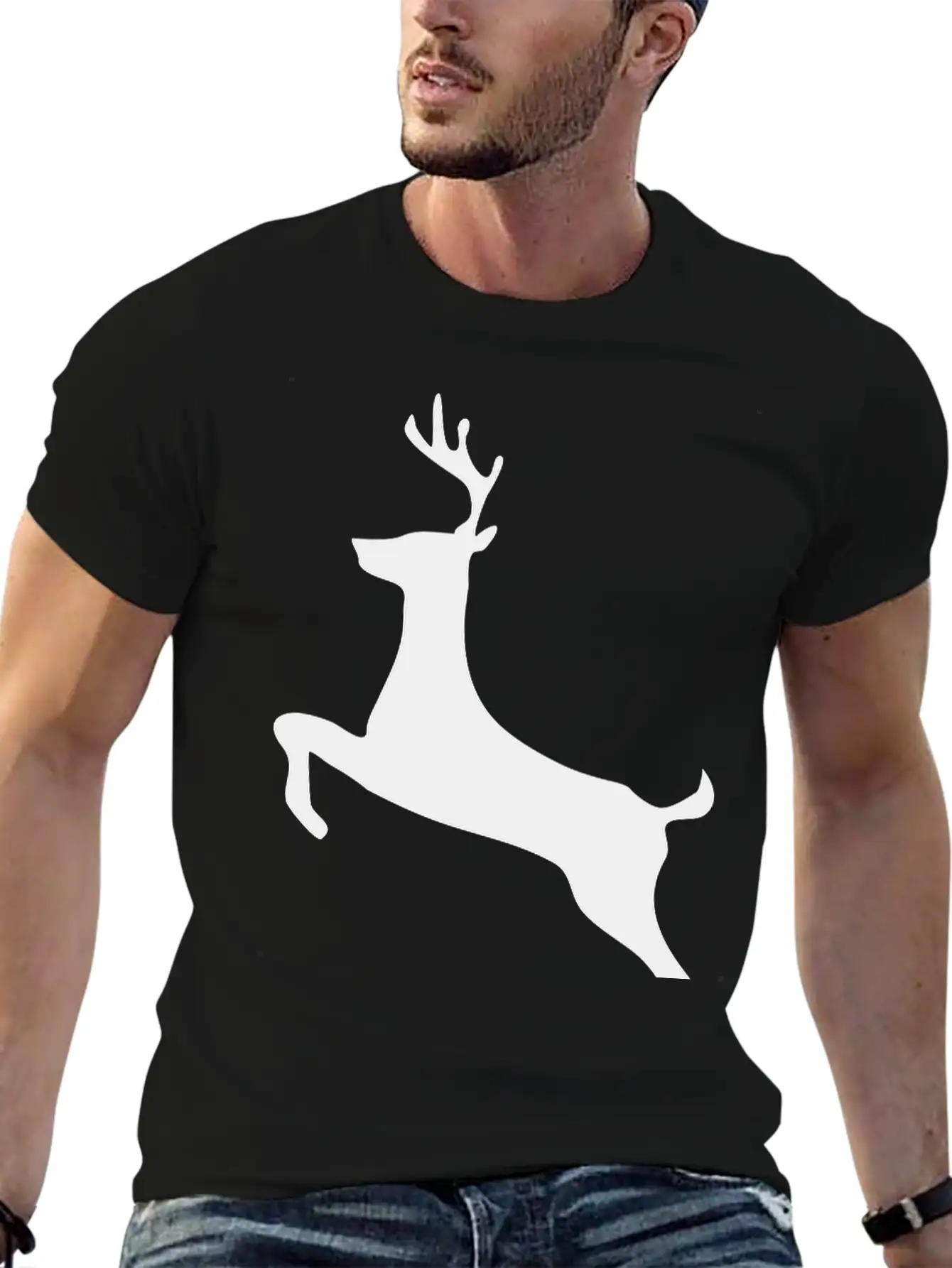 Deer Stylish Everyday T-Shirt – Unisex Basic Cotton Tee