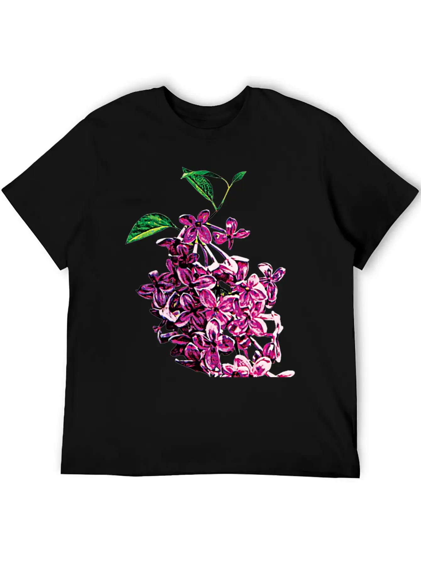 Delicate Pink Lilacs Stylish Everyday T-Shirt – Unisex Basic Cotton Tee