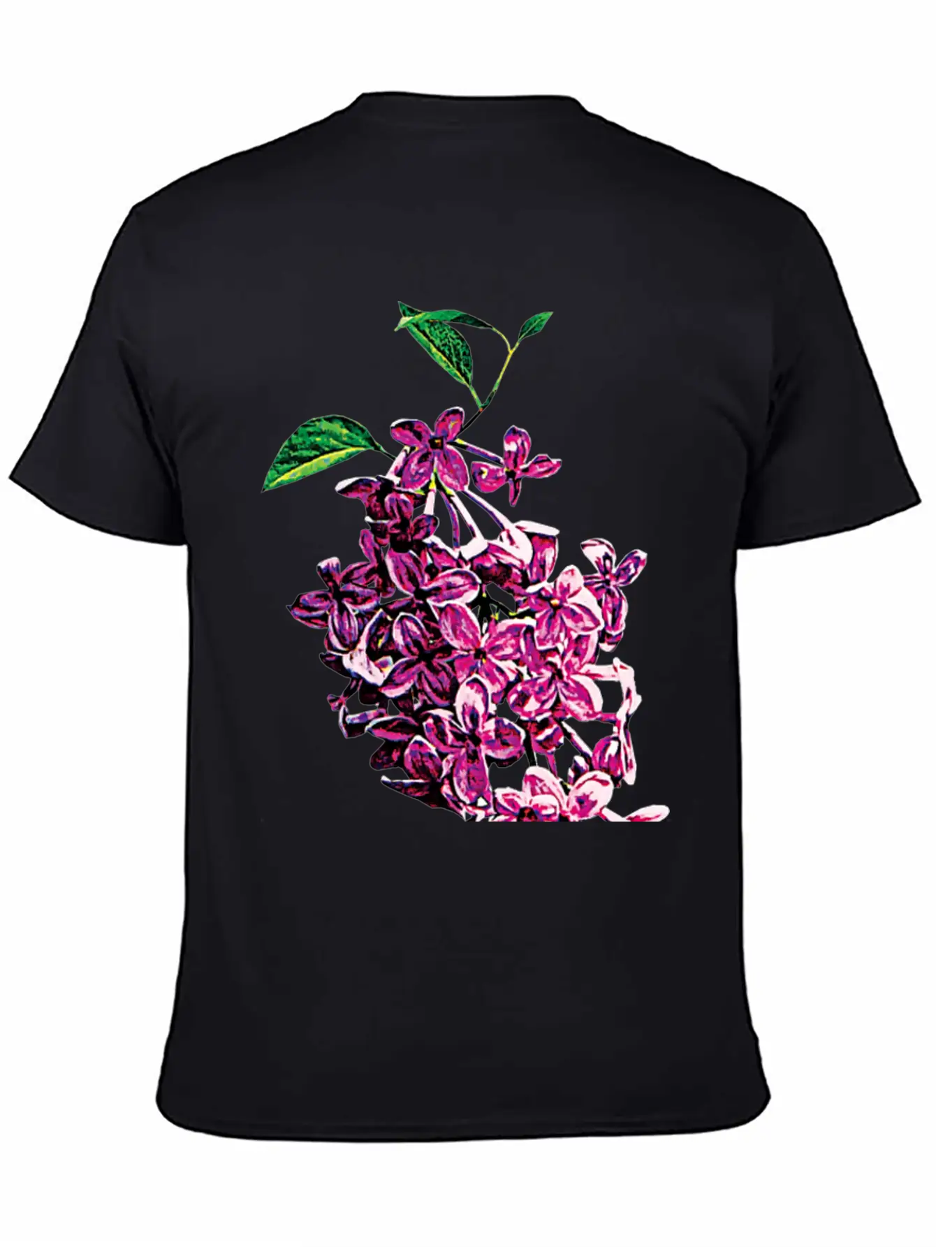 Delicate Pink Lilacs Stylish Everyday T-Shirt – Unisex Basic Cotton Tee