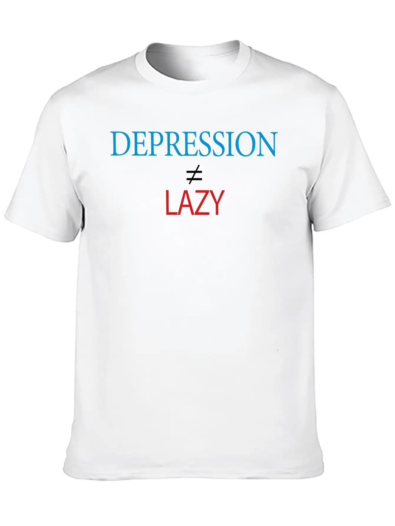 Depression VS Lazy Stylish Everyday T-Shirt – Unisex Basic Cotton Tee