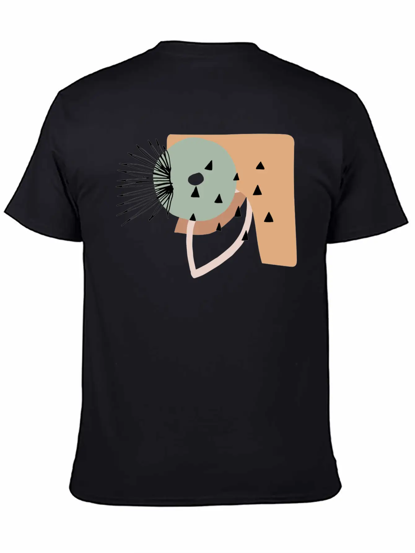 Desert Abstract, Botanical, Modern Minimal Art Stylish Everyday T-Shirt – Unisex Basic Cotton Tee