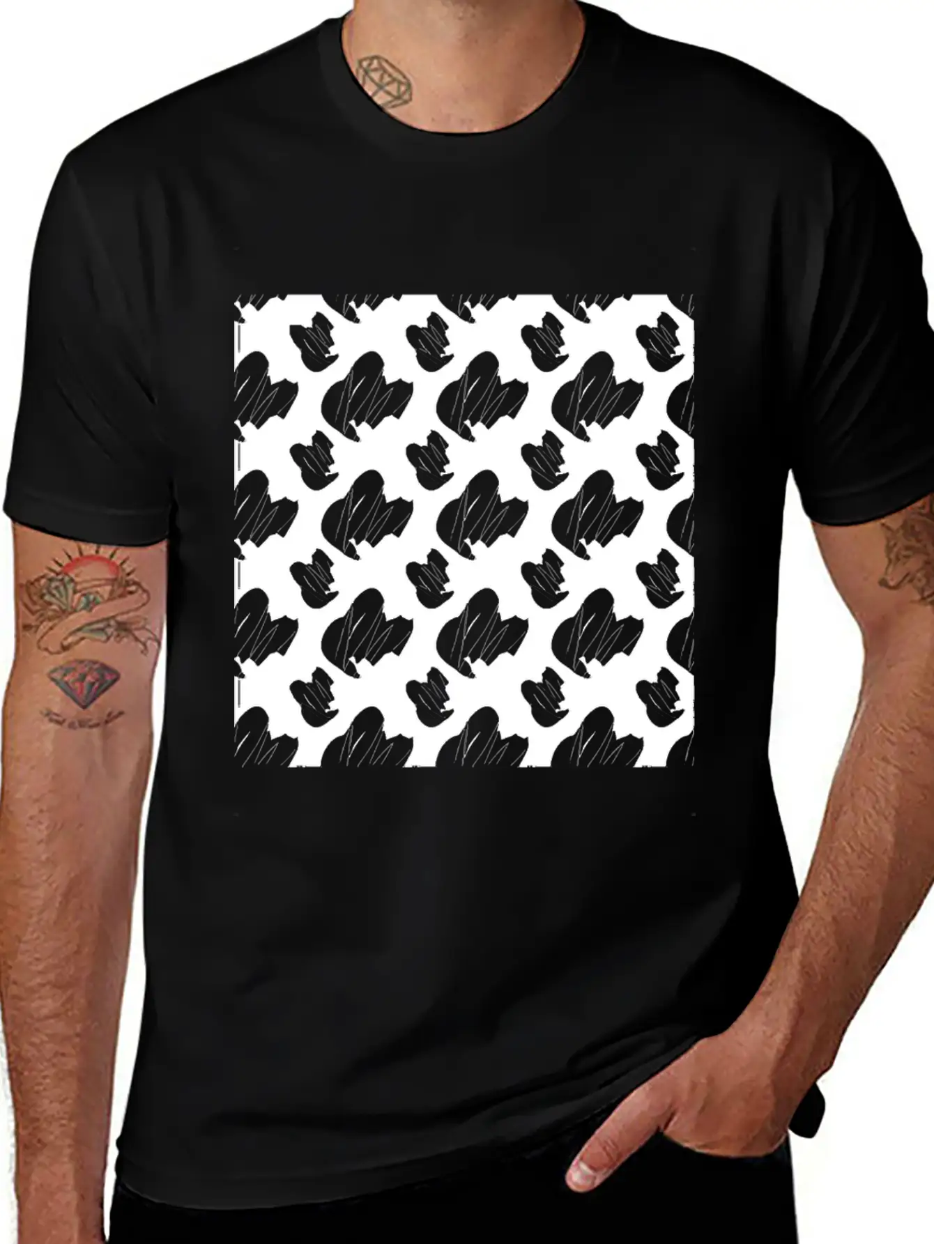 Design Ornament Modern Abstract Stylish Everyday T-Shirt – Unisex Basic Cotton Tee