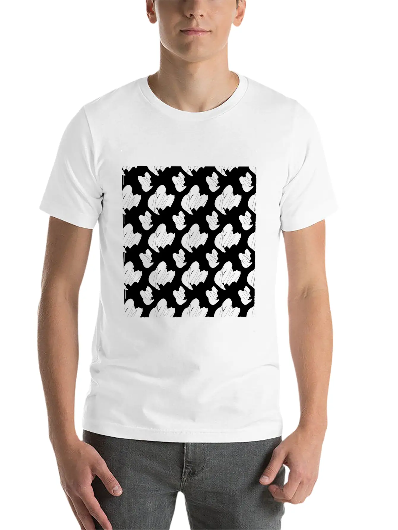 Design Ornament Modern Abstract Stylish Everyday T-Shirt – Unisex Basic Cotton Tee