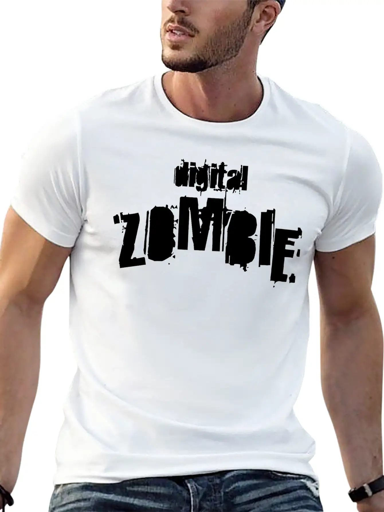 Digital Zombie -Digital Fascism Stylish Everyday T-Shirt – Unisex Basic Cotton Tee