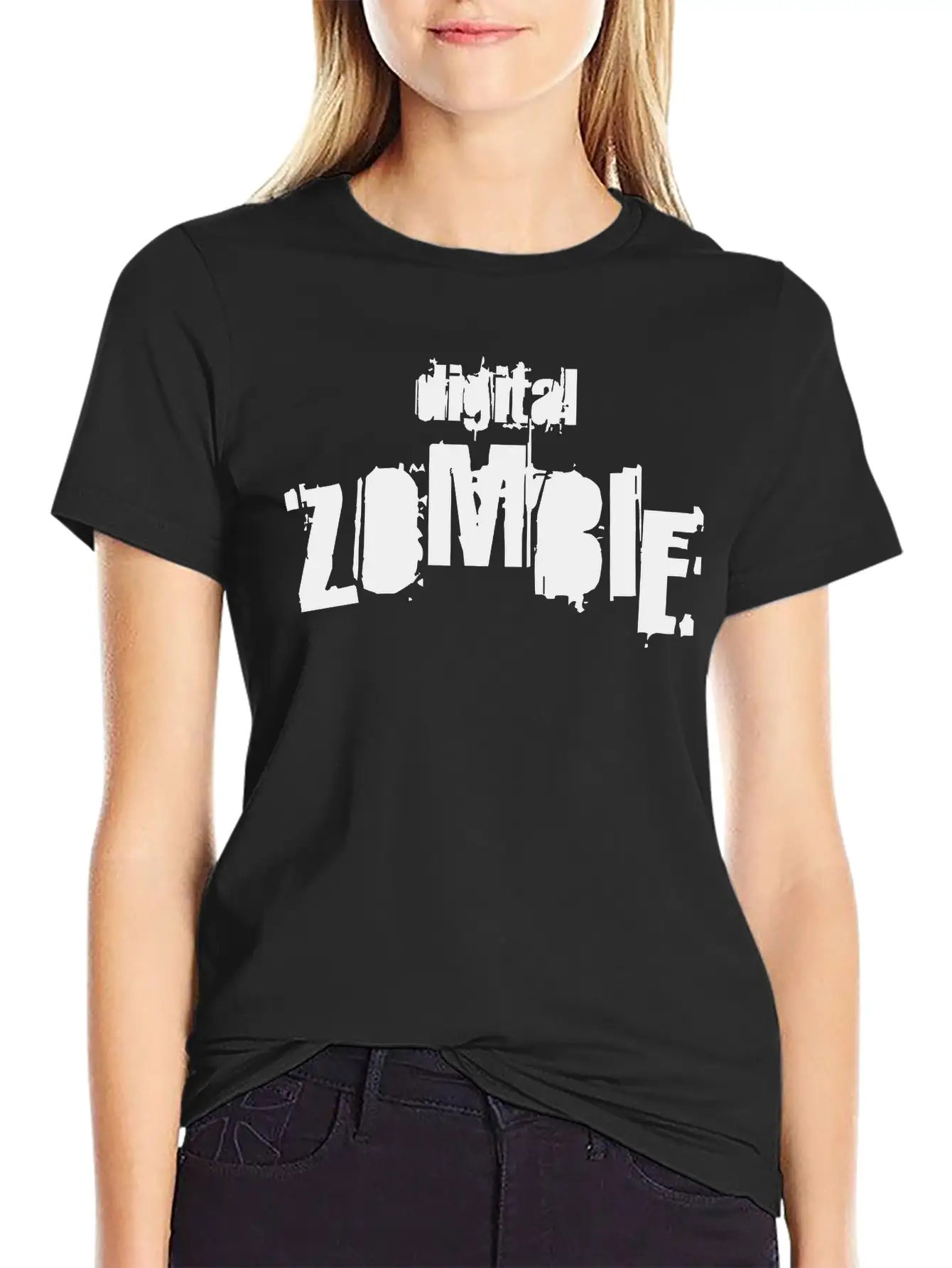 Digital Zombie -Digital Fascism Stylish Everyday T-Shirt – Unisex Basic Cotton Tee