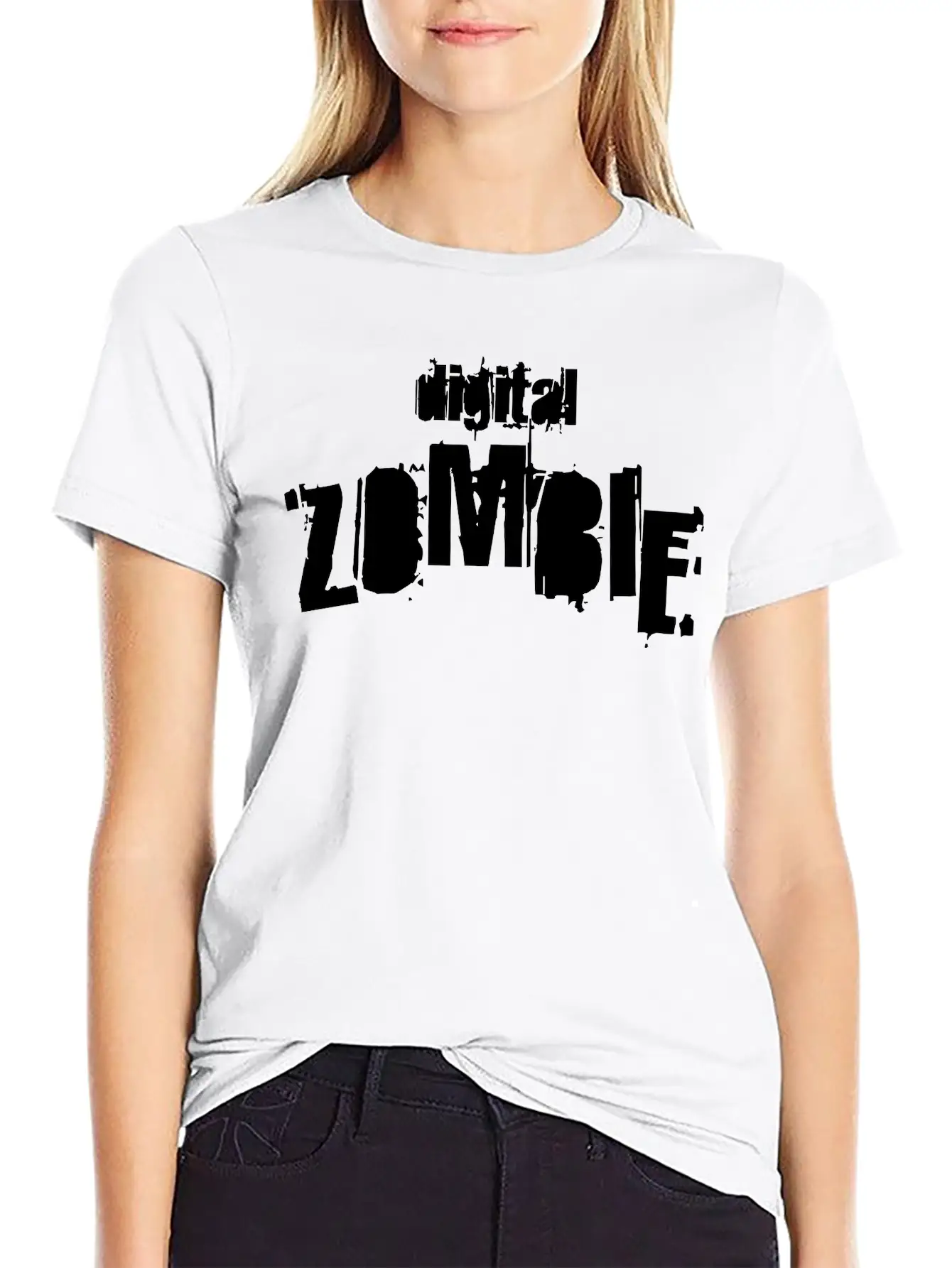 Digital Zombie -Digital Fascism Stylish Everyday T-Shirt – Unisex Basic Cotton Tee