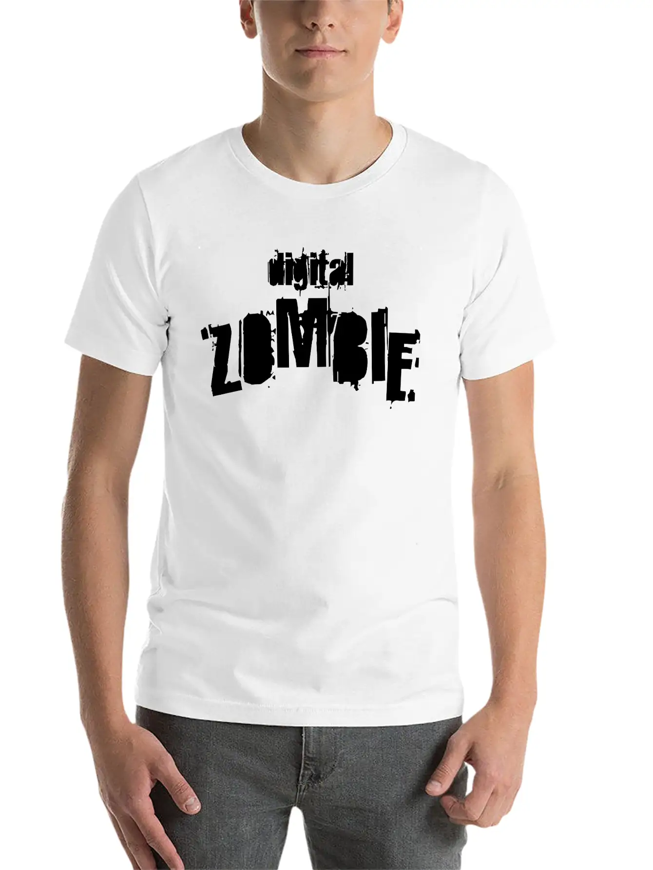 Digital Zombie -Digital Fascism Stylish Everyday T-Shirt – Unisex Basic Cotton Tee