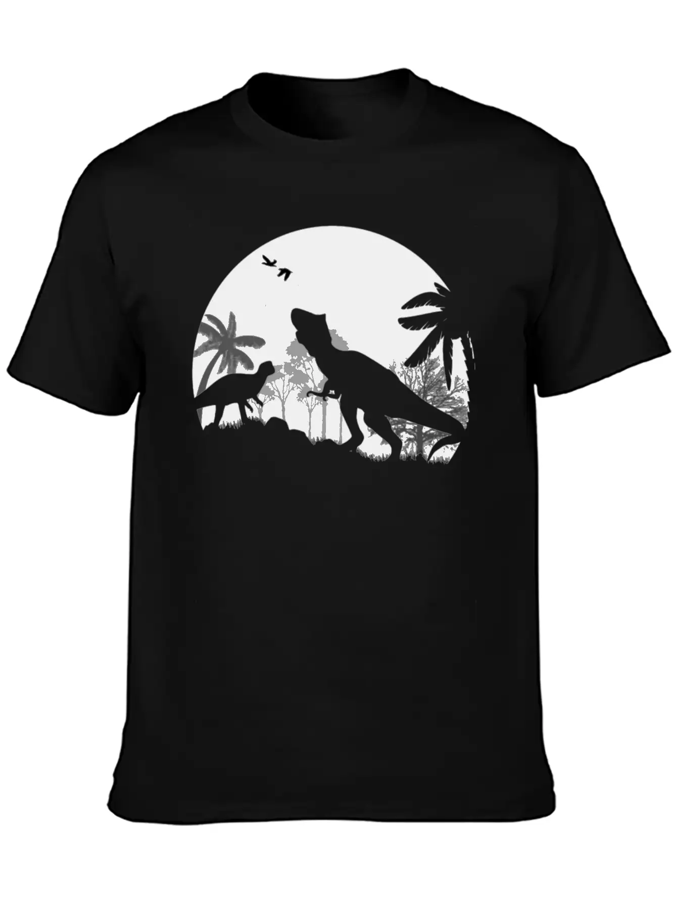 Dino Night Basic Graphic T-Shirt – Daily Comfort In Soft Cotton