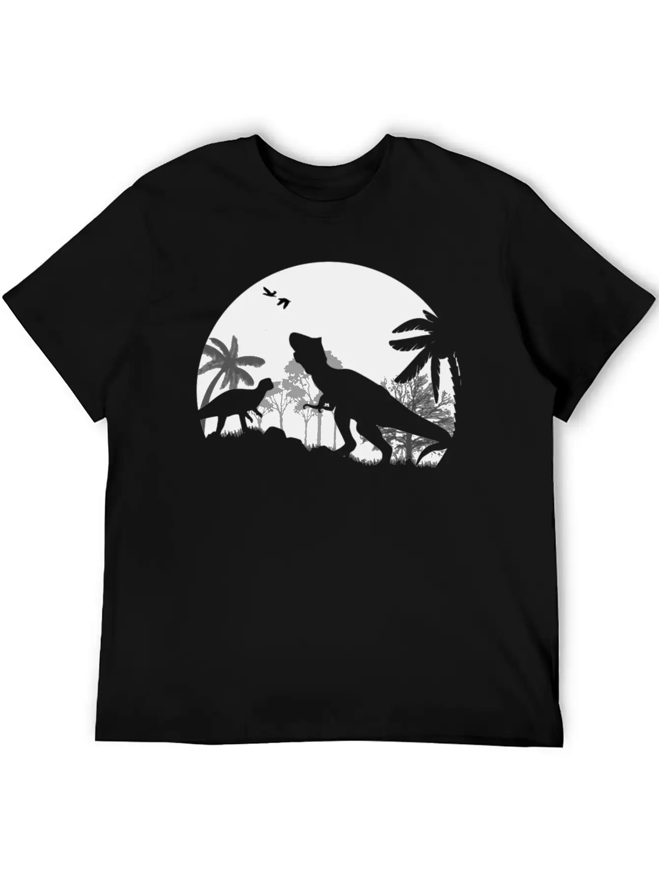 Dino Night Basic Graphic T-Shirt – Daily Comfort In Soft Cotton