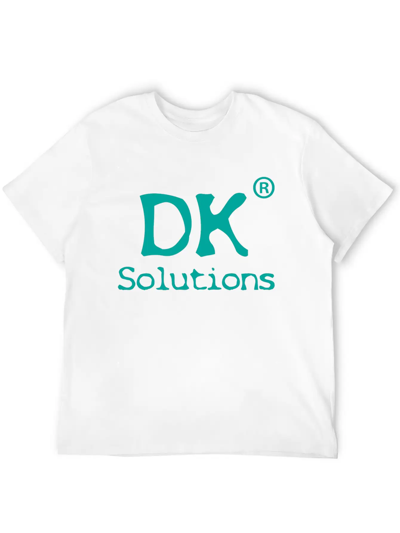 DK Solutions Logo Green Stylish Everyday T-Shirt – Unisex Basic Cotton Tee