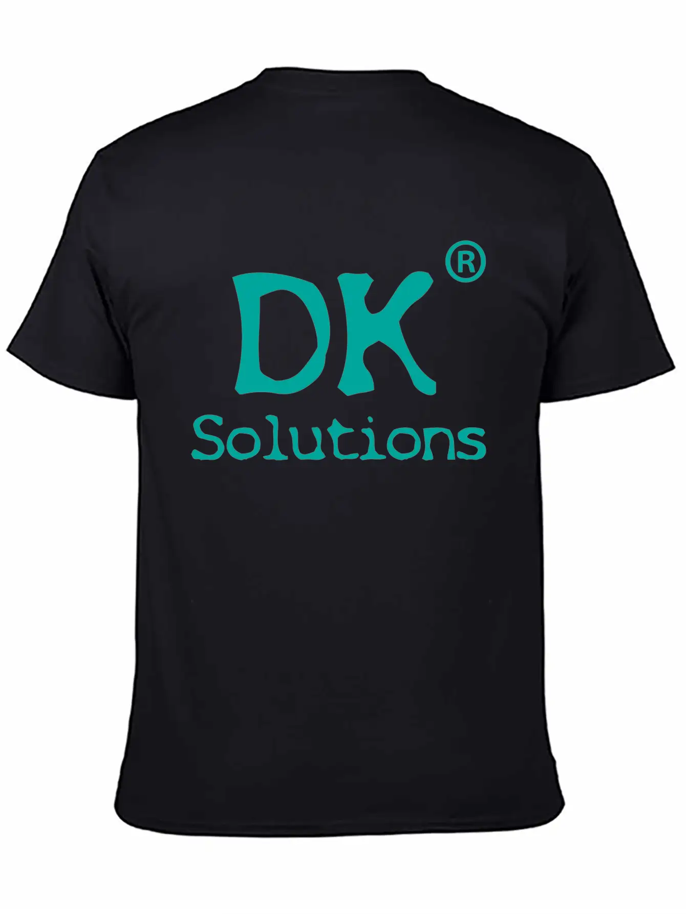 DK Solutions Logo Green Stylish Everyday T-Shirt – Unisex Basic Cotton Tee