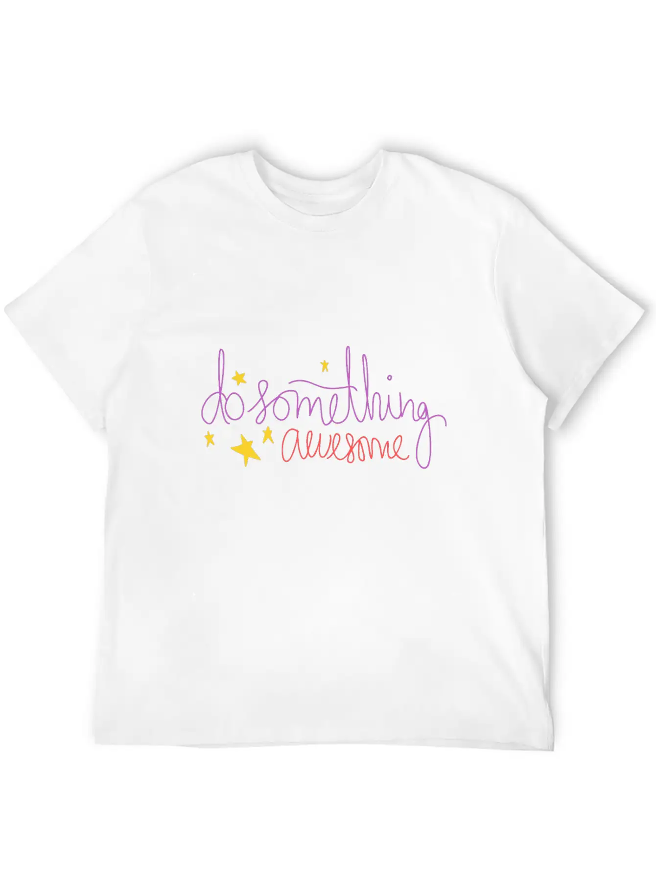 Do Something Awesome Basic Graphic T-Shirt – Daily Comfort In Soft Cotton