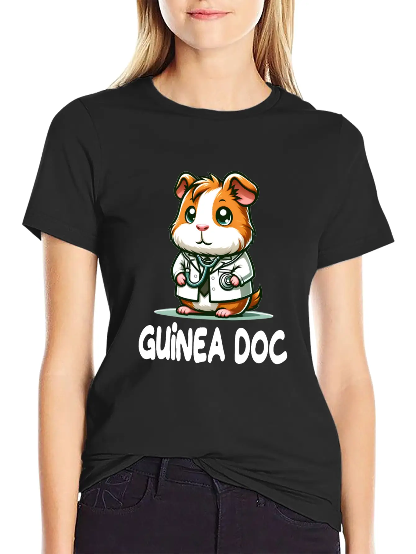 Doctor Guinea Pig Guinea Doc For A Doctor Guinea Basic Graphic T-Shirt – Daily Comfort In Soft Cotton