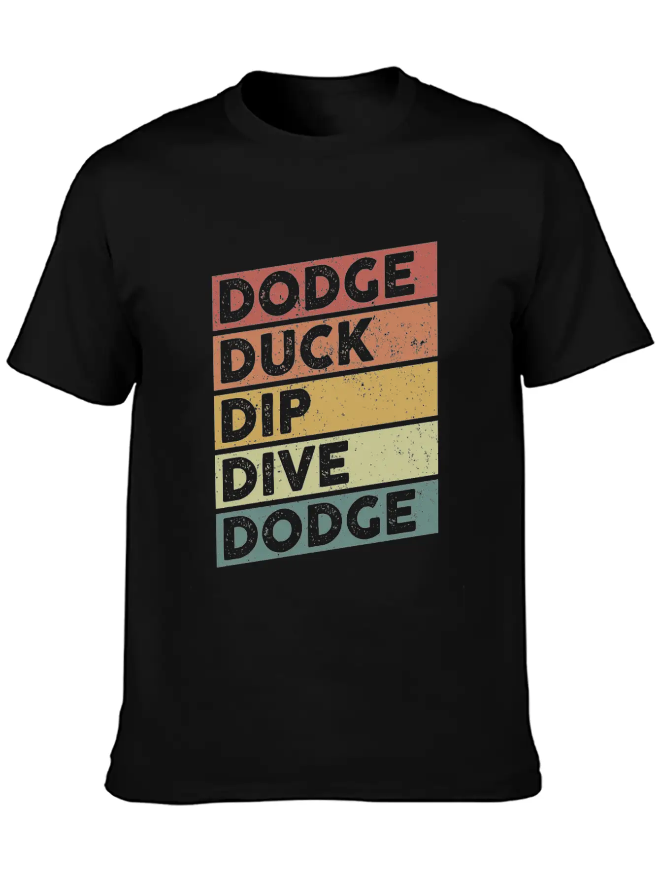 Dodge Duck Dip Dive Dodge Funny Dodgeball Design Stylish Everyday T-Shirt – Unisex Basic Cotton Tee