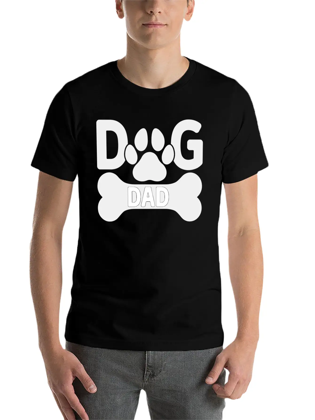 Dog Dad Stylish Everyday T-Shirt – Unisex Basic Cotton Tee