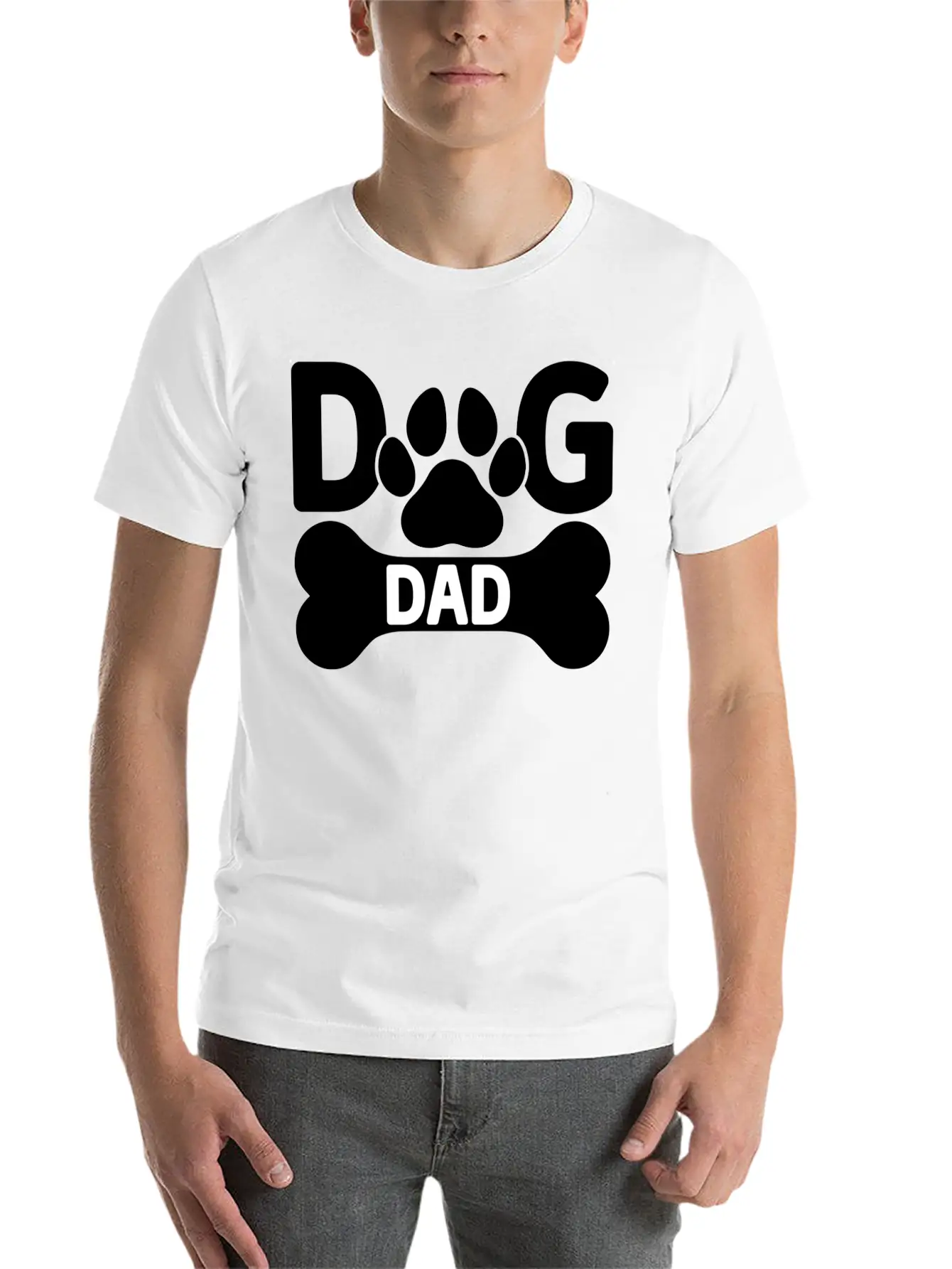 Dog Dad Stylish Everyday T-Shirt – Unisex Basic Cotton Tee