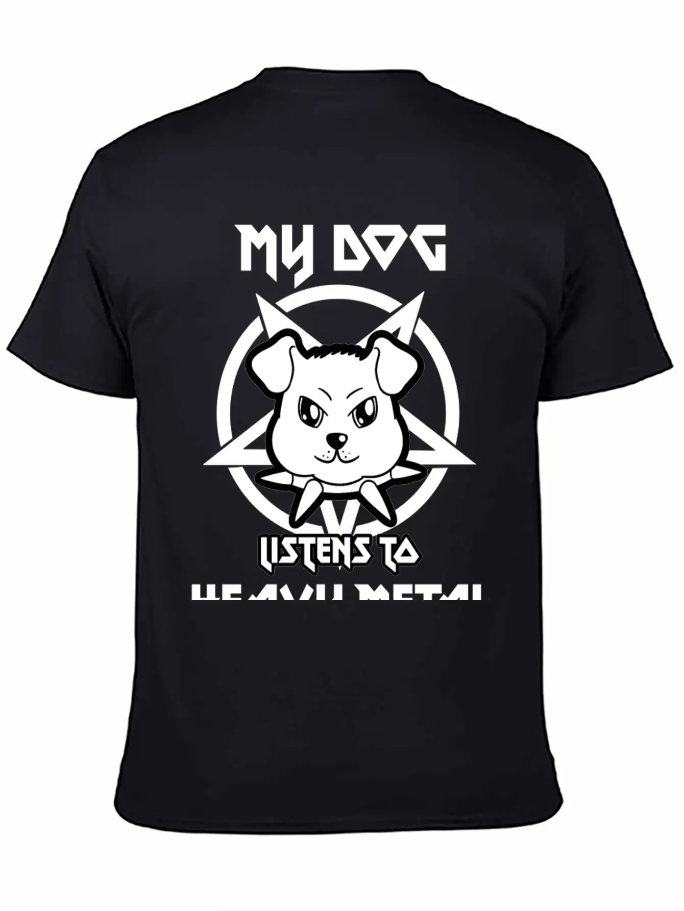 Dog Heavy Metal Stylish Everyday T-Shirt – Unisex Basic Cotton Tee
