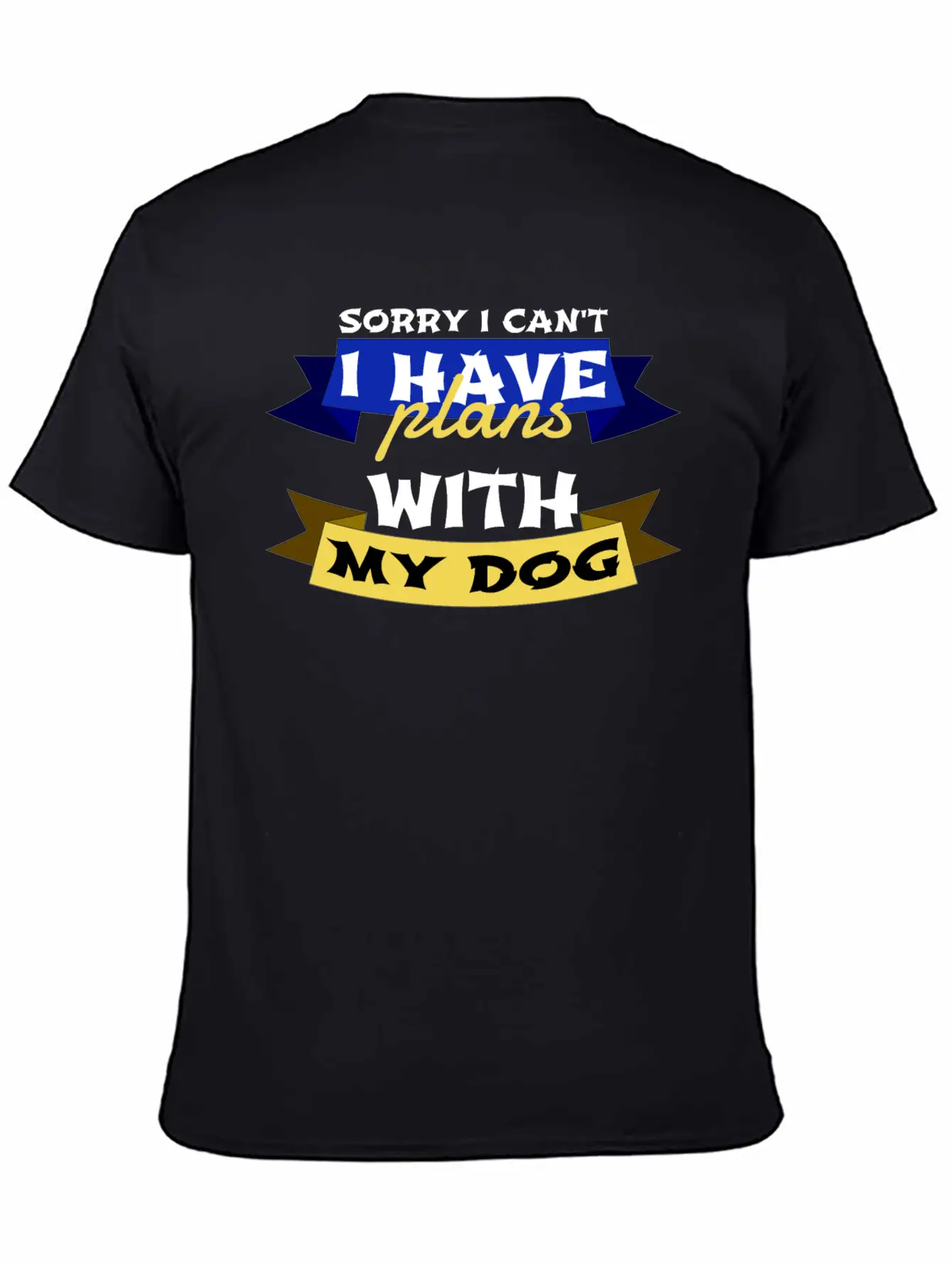 Dog - Plans With My Dog Basic Graphic T-Shirt – Daily Comfort In Soft Cotton
