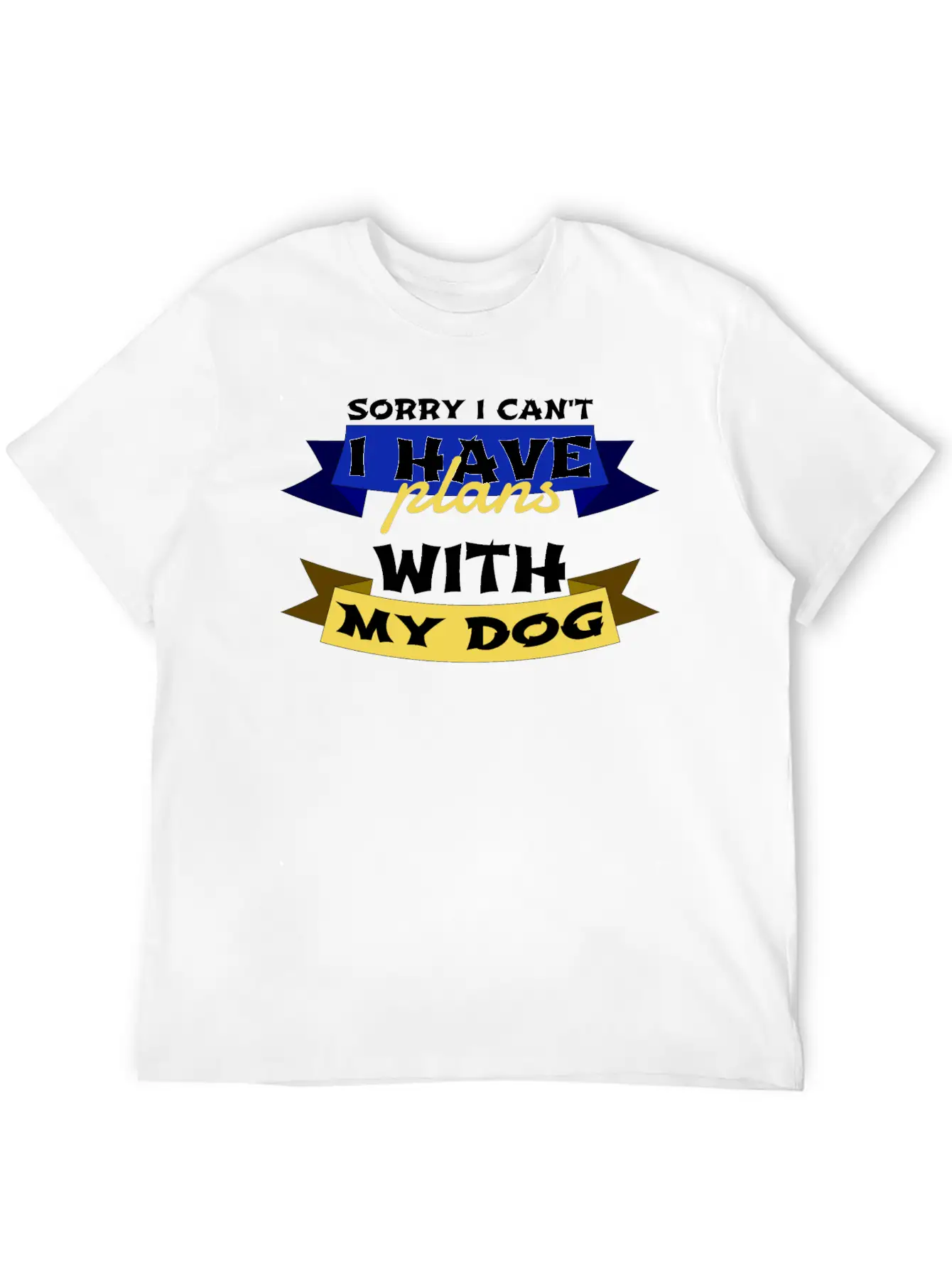 Dog - Plans With My Dog Basic Graphic T-Shirt – Daily Comfort In Soft Cotton