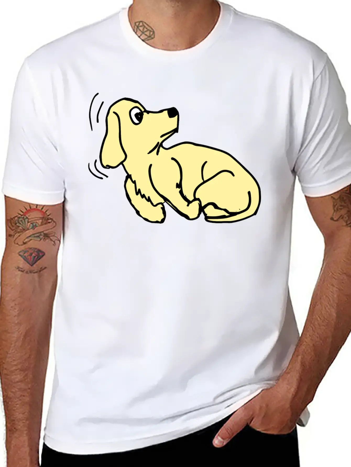 Dog215 Casual Graphic T-Shirt – Simple And Comfortable Daily Wear